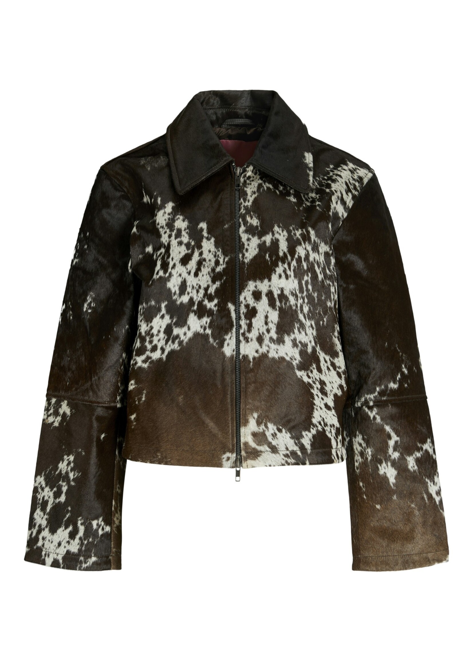 JXENYA Leather cow jacket