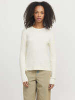 JJXX JXCARA CABLE CREW NECK KNIT - VANILLA ICE