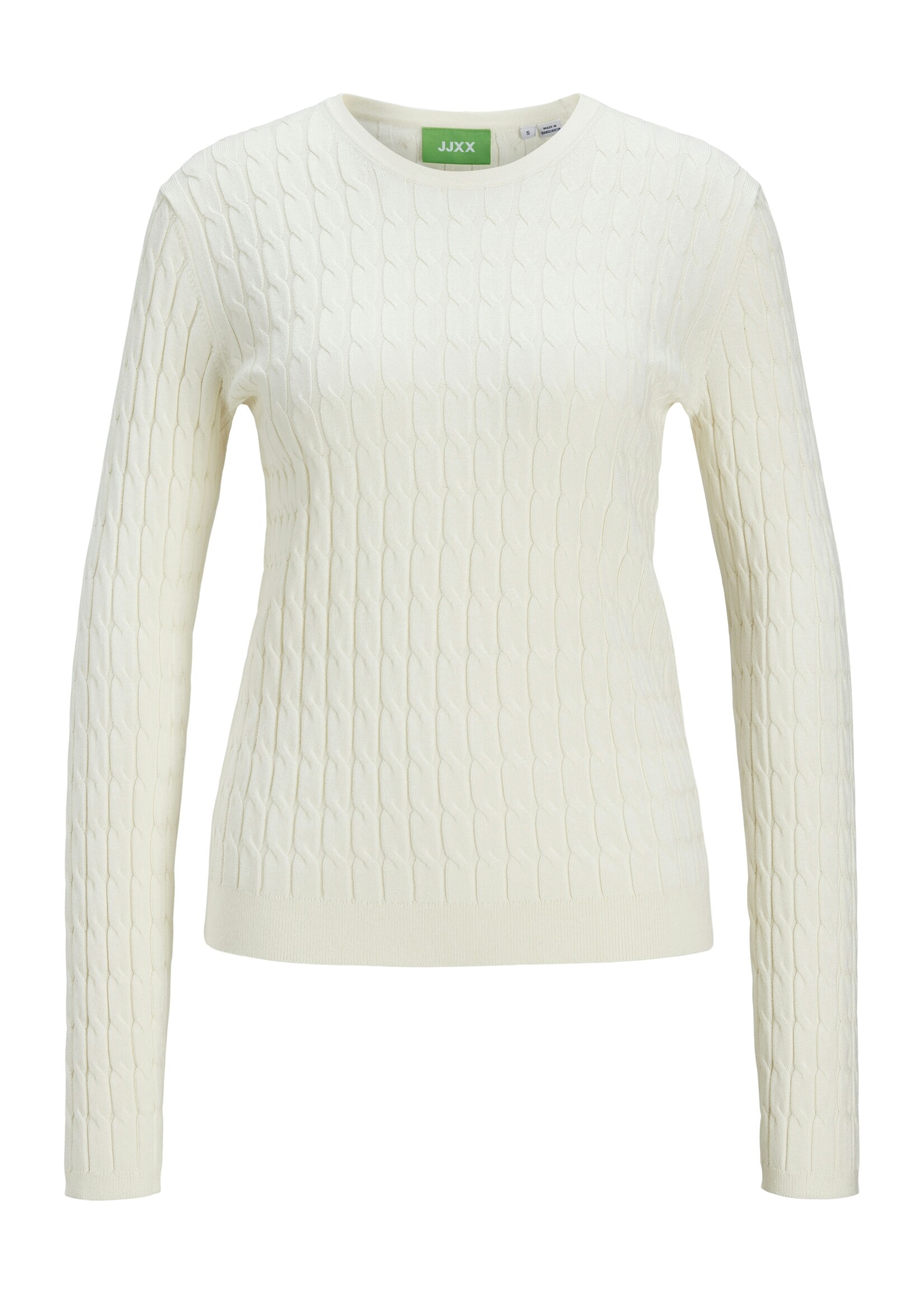 JJXX JXCARA CABLE CREW NECK KNIT - VANILLA ICE