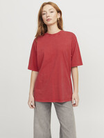 JXANDREA WASH LOOSE TEE-RACING RED