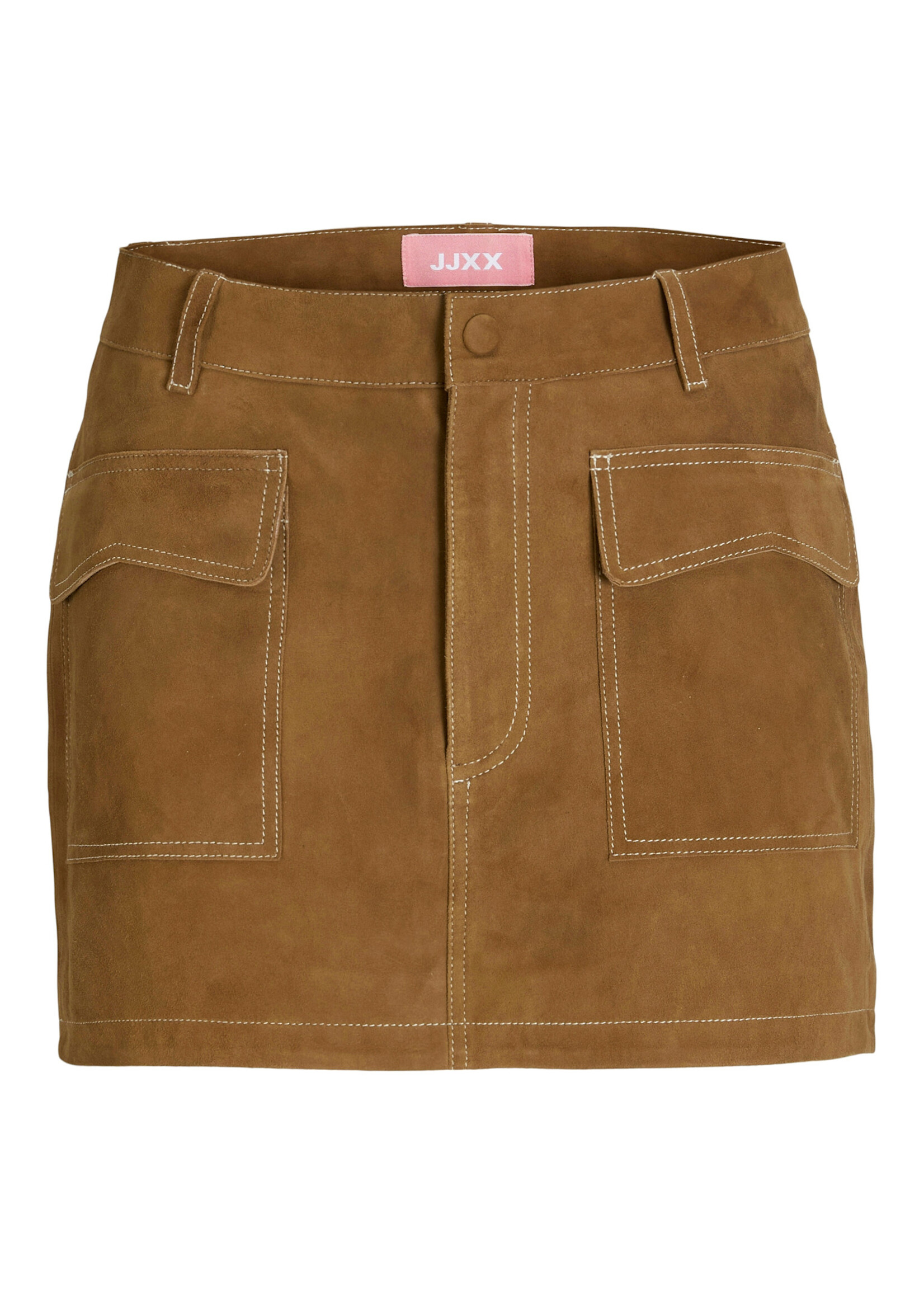 JXAVA SUEDE SKIRT - RUBBER BROWN