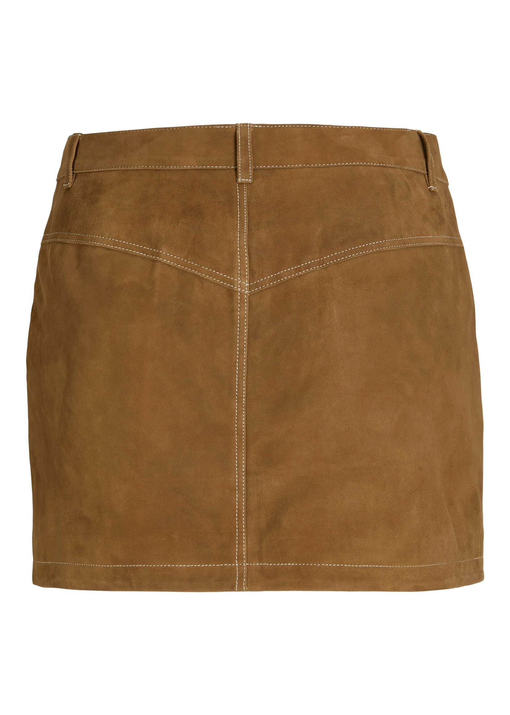 JXAVA SUEDE SKIRT - RUBBER BROWN