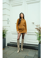 JXAVA SUEDE JACKET - RUBBER BROWN
