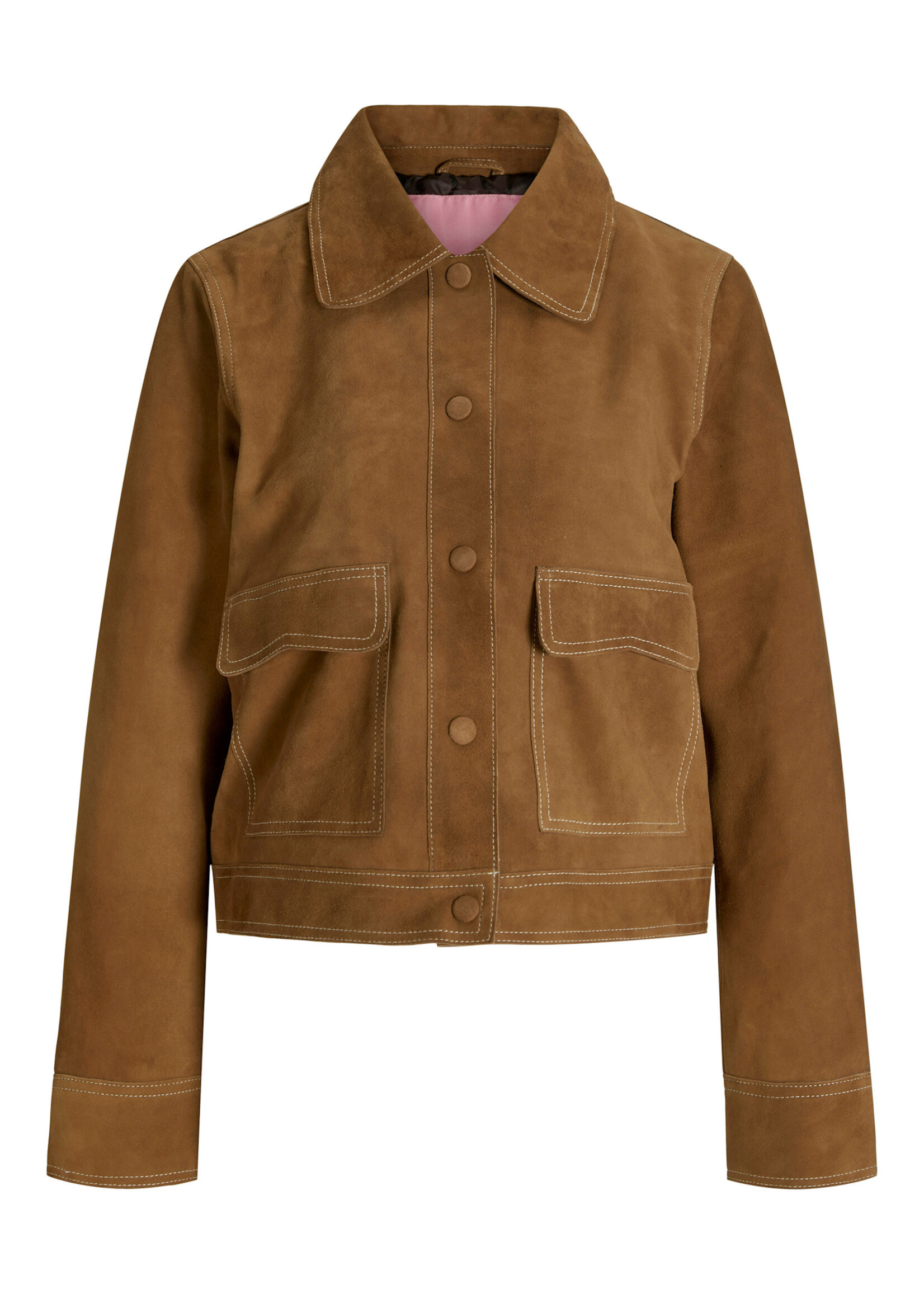 JXAVA SUEDE JACKET - RUBBER BROWN