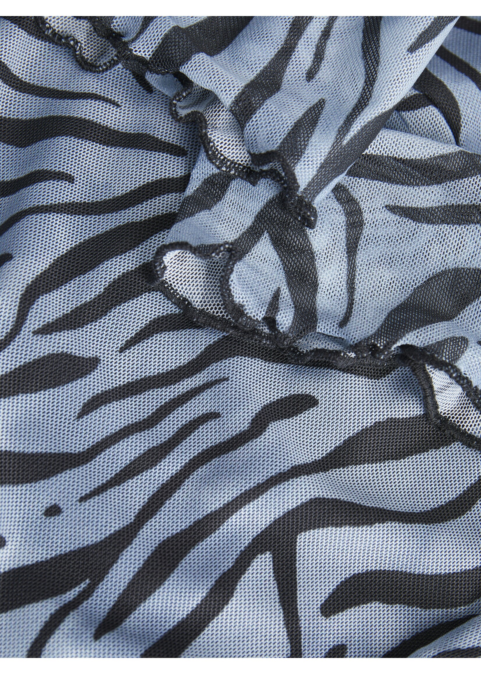 JXMINNA MESH CAP SLEEVE TOP - SKYWAY ZEBRA