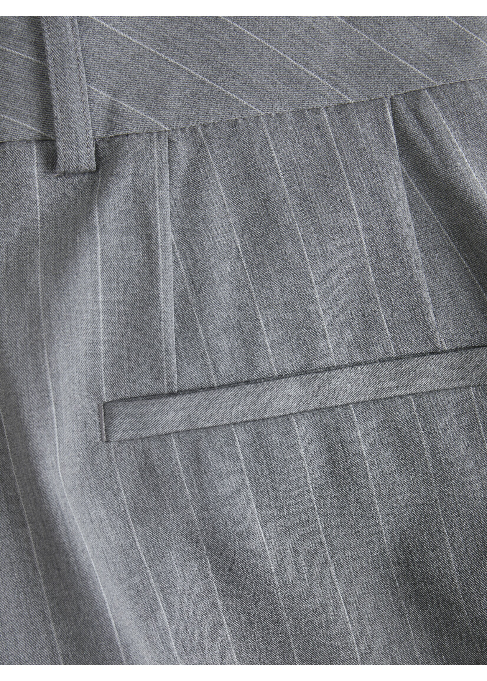 JXMARY HW PANT  - MED GREY / PINSTRIPE