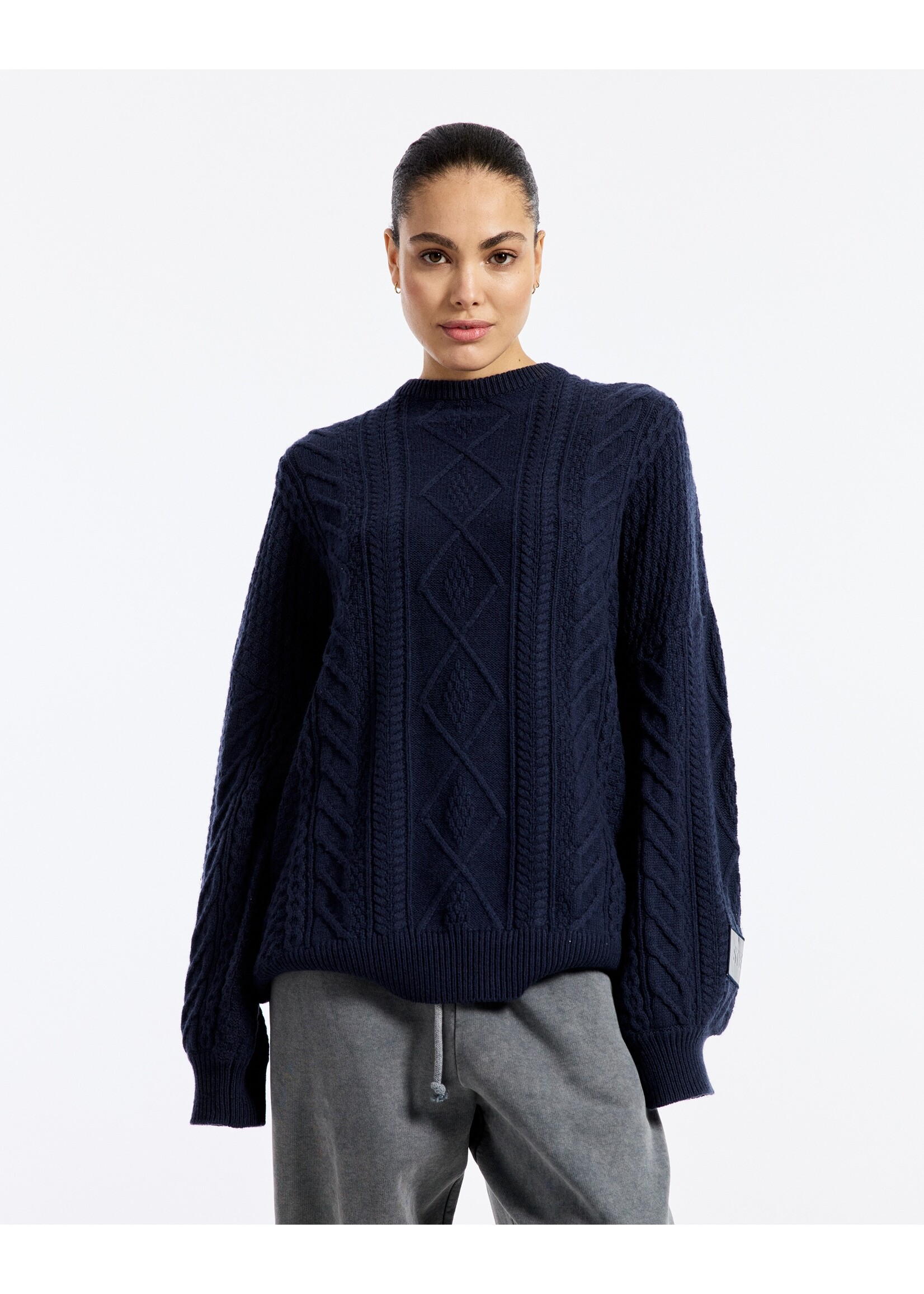 Stieglitz FAUVE KNITTED JUMPER BLUE
