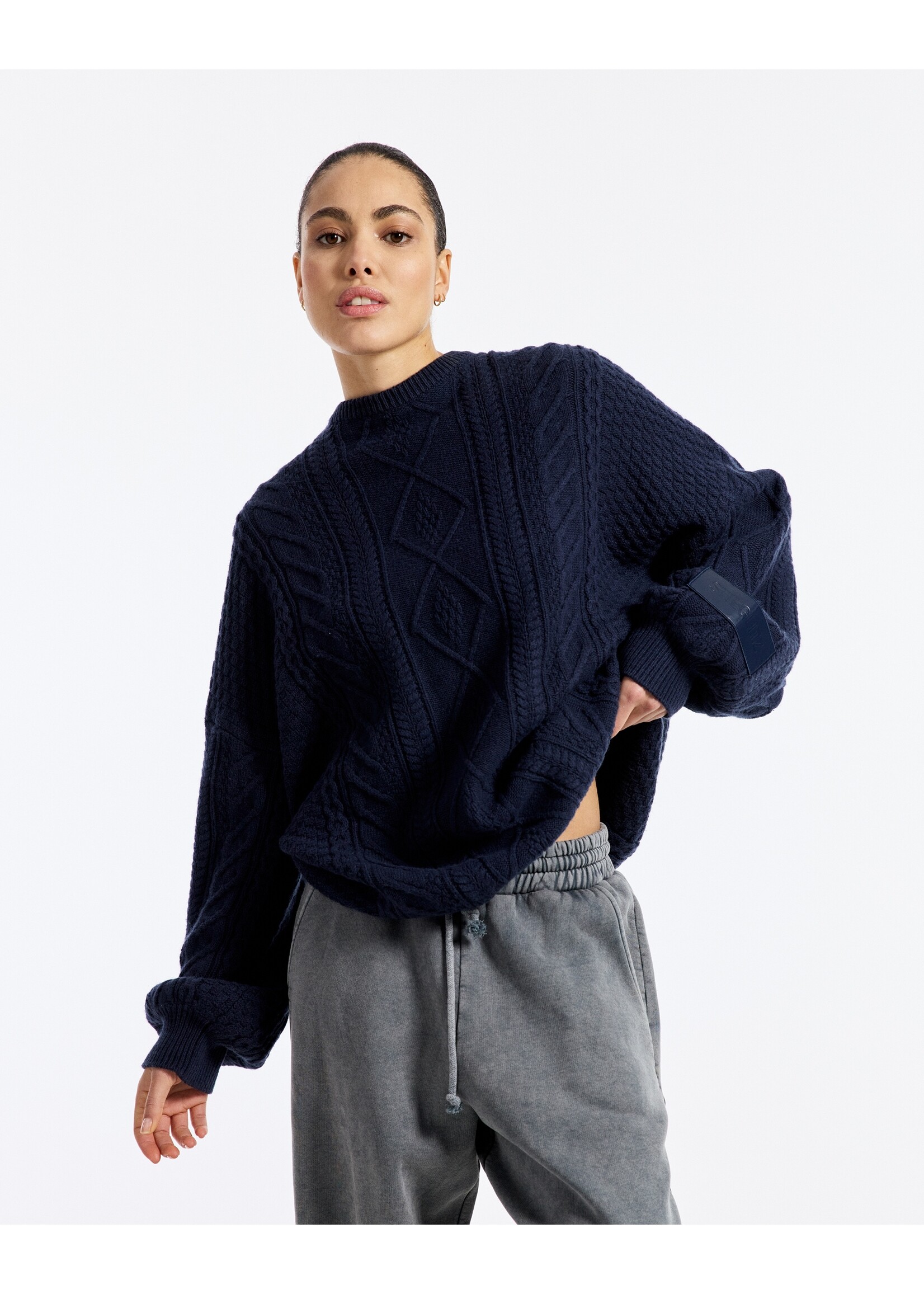 Stieglitz FAUVE KNITTED JUMPER BLUE