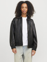 JXRAVEN BOMBER FAUX LEATHER JACKET