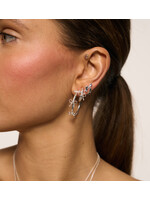 anna+nina Big bow hoop earrings - silver