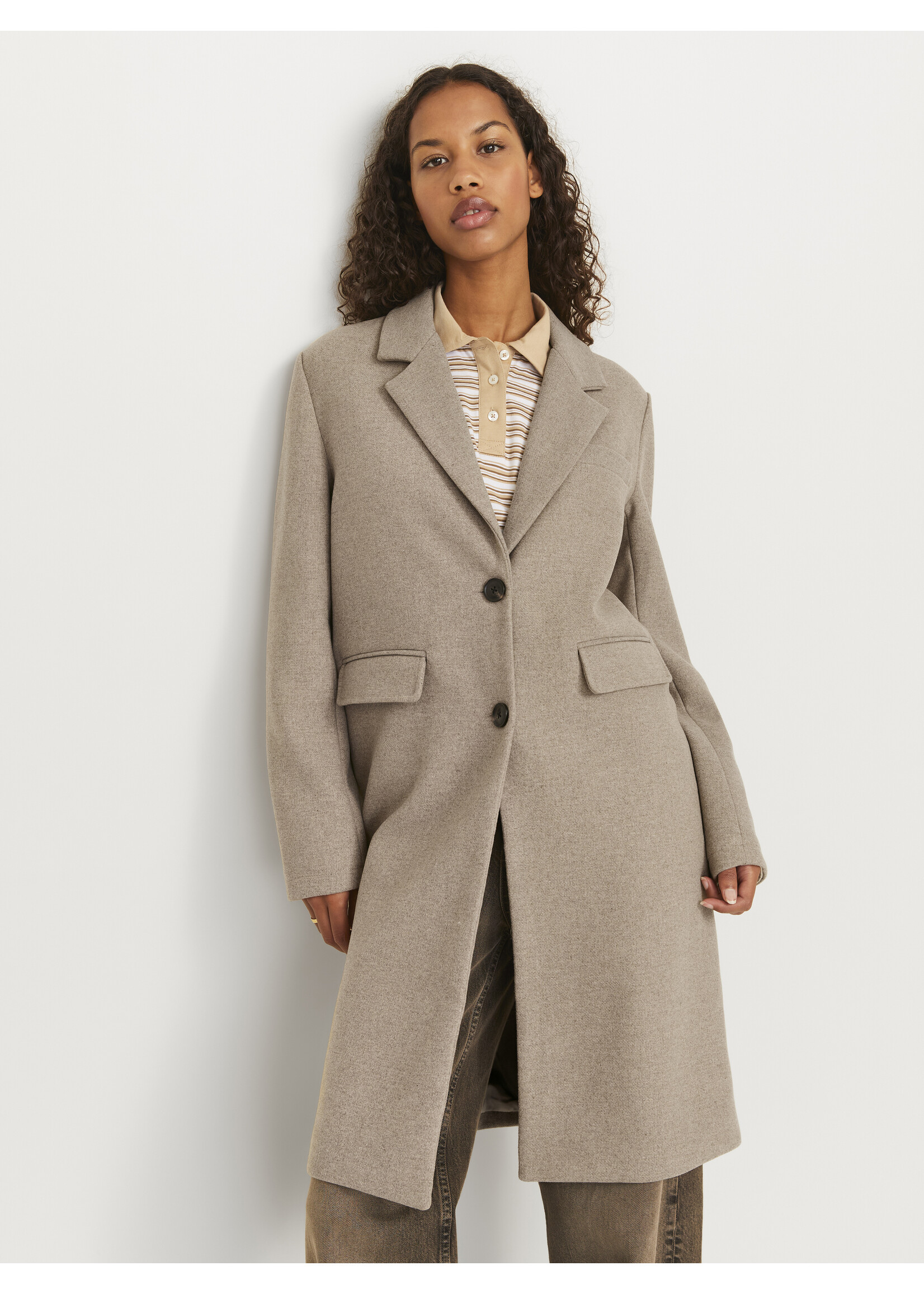 JJXX JXEMMA MID COAT - FEATHER GRAY