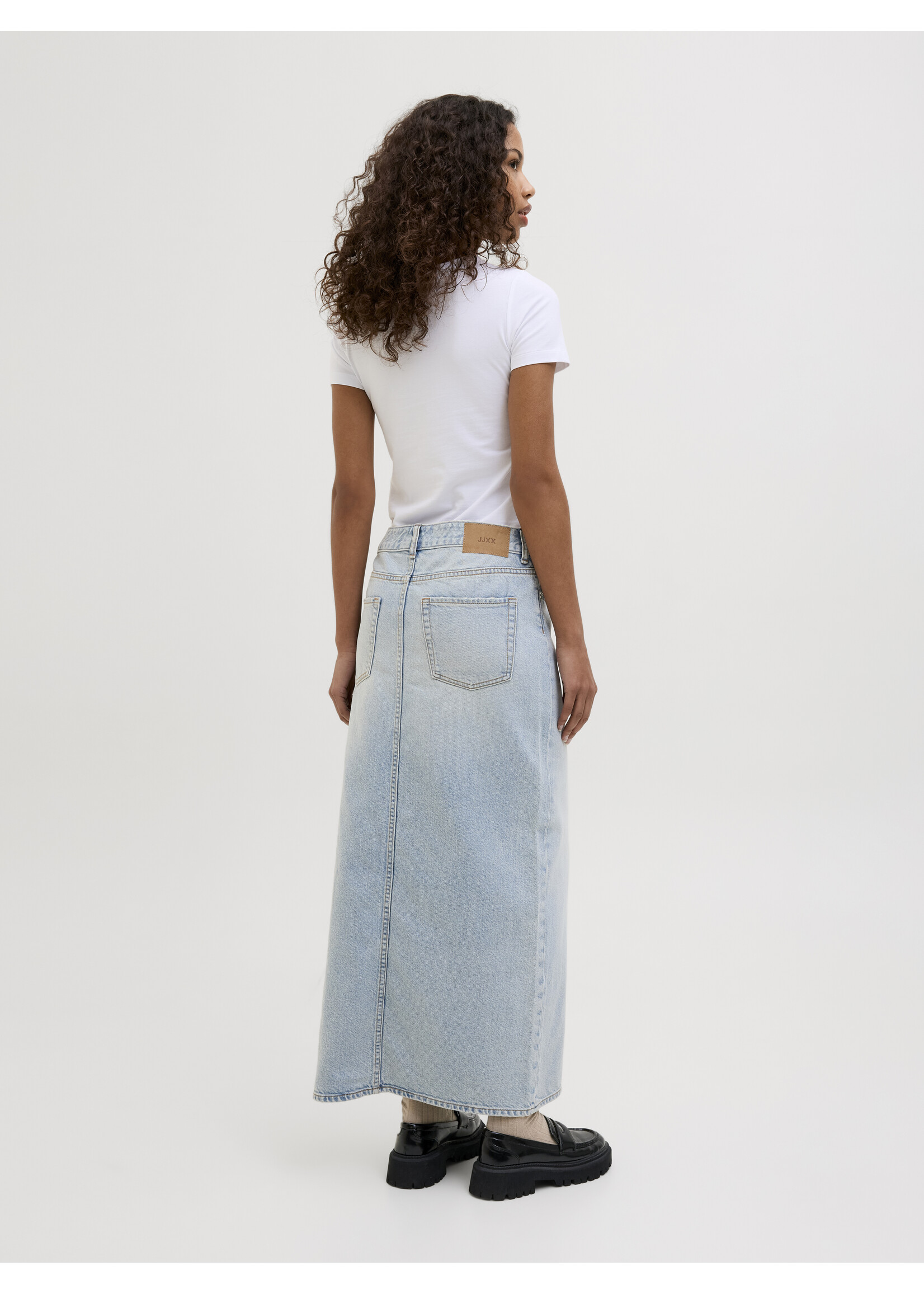 JJXX JXLAURA LONG DENIM SKIRT - LIGHT BLUE DENIM