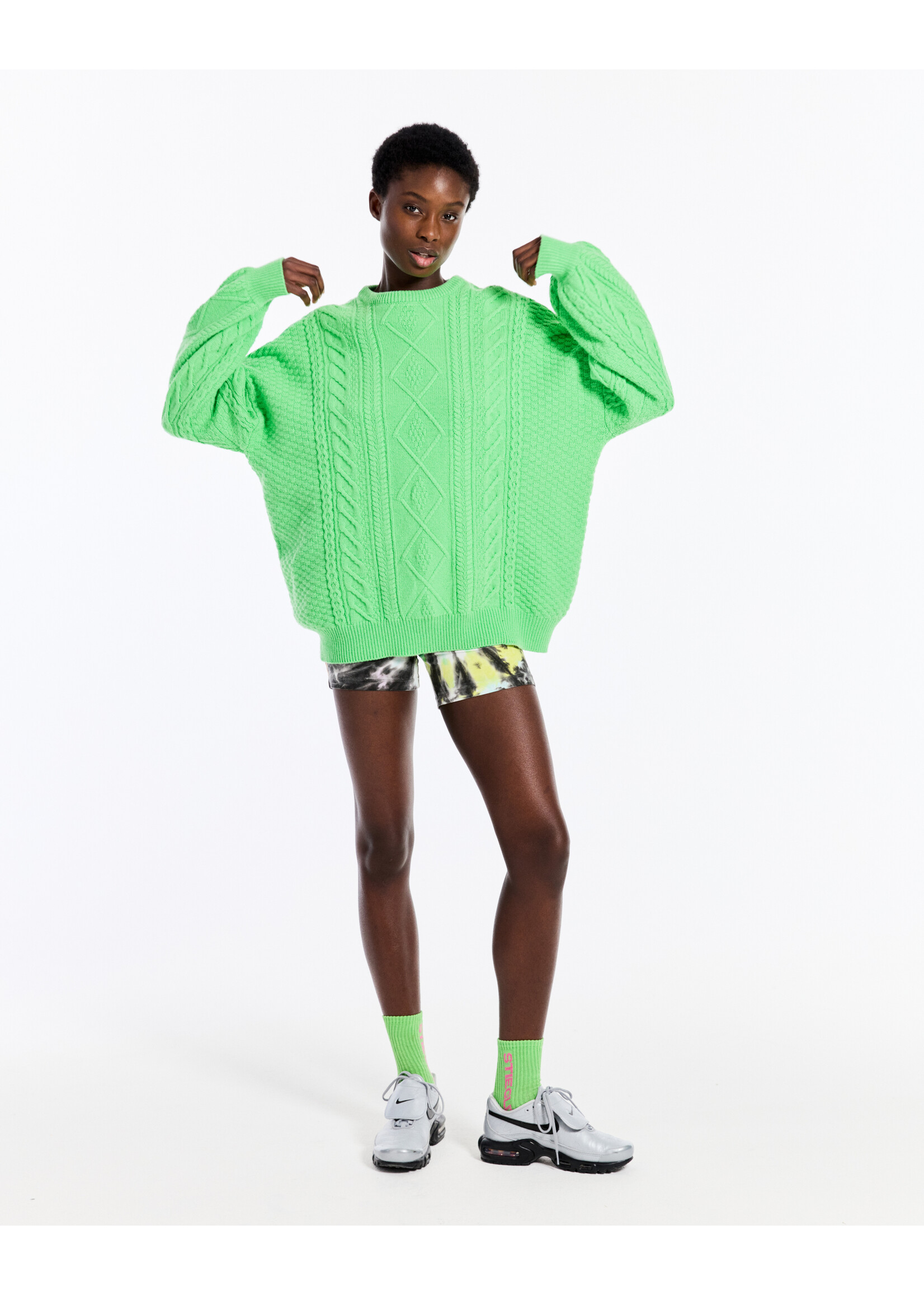 Stieglitz FAUVE KNITTED JUMPER GREEN