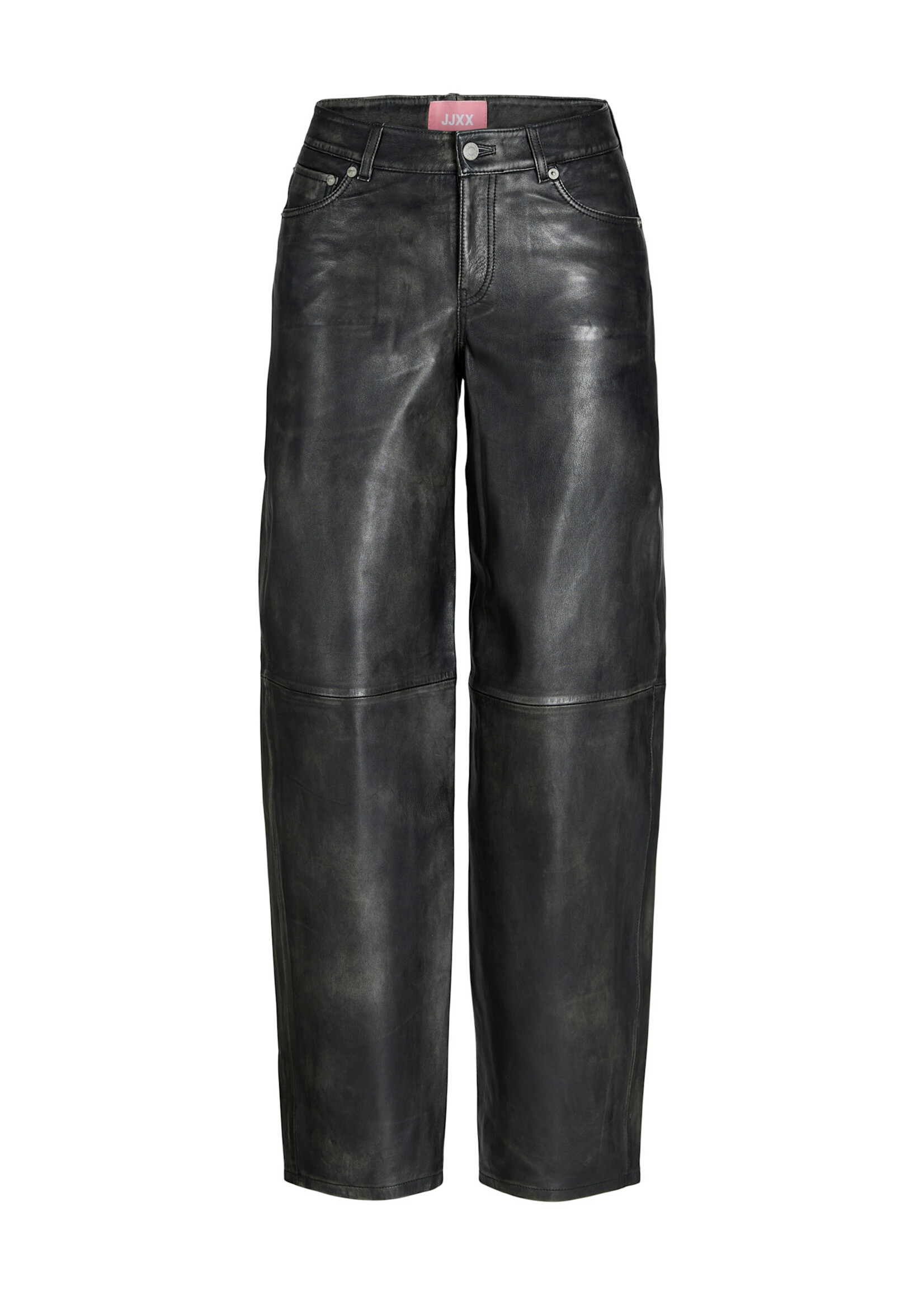 JJXX JXHANNAH LEATHER PANT - BLACK WASHED