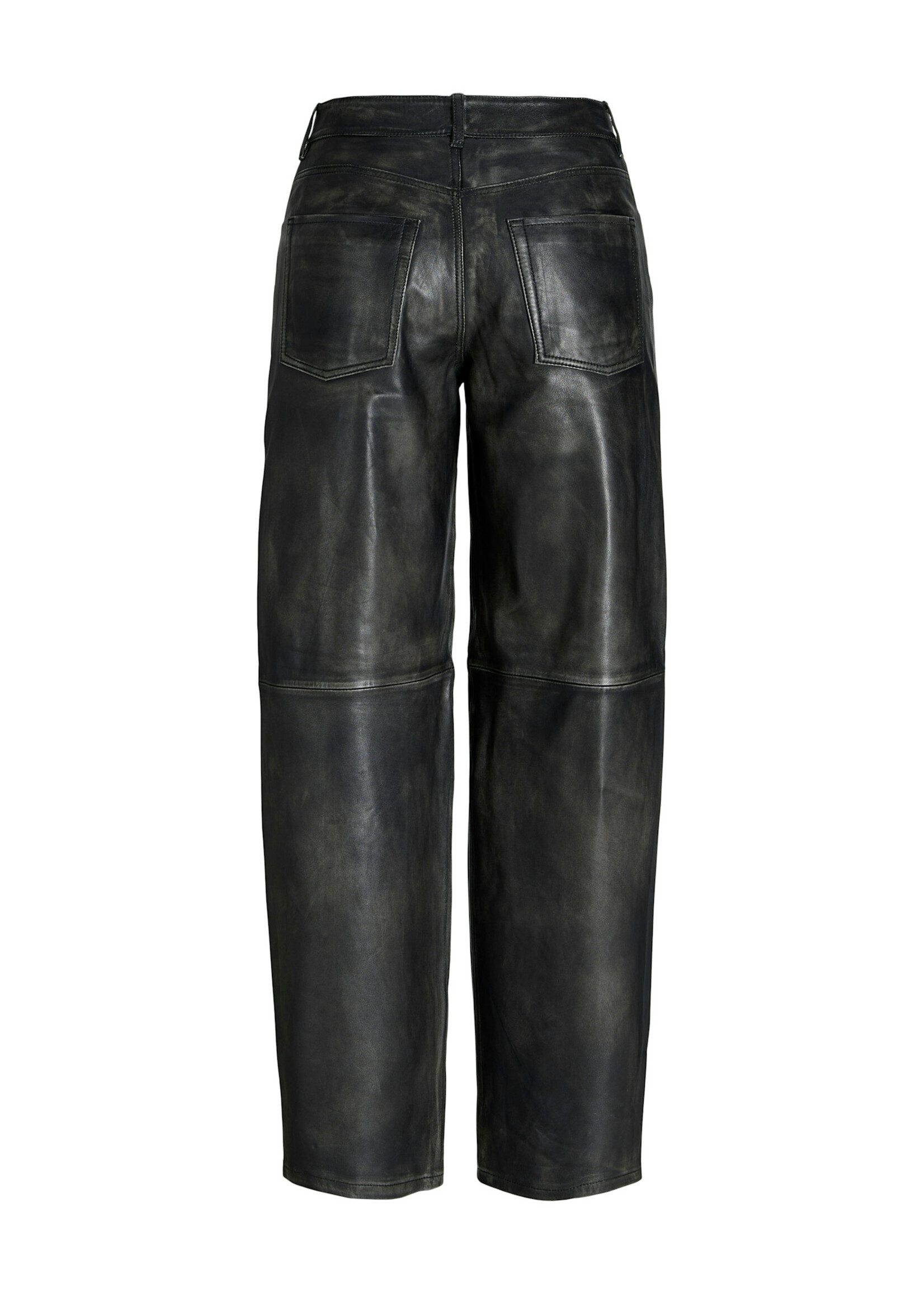 JJXX JXHANNAH LEATHER PANT - BLACK WASHED