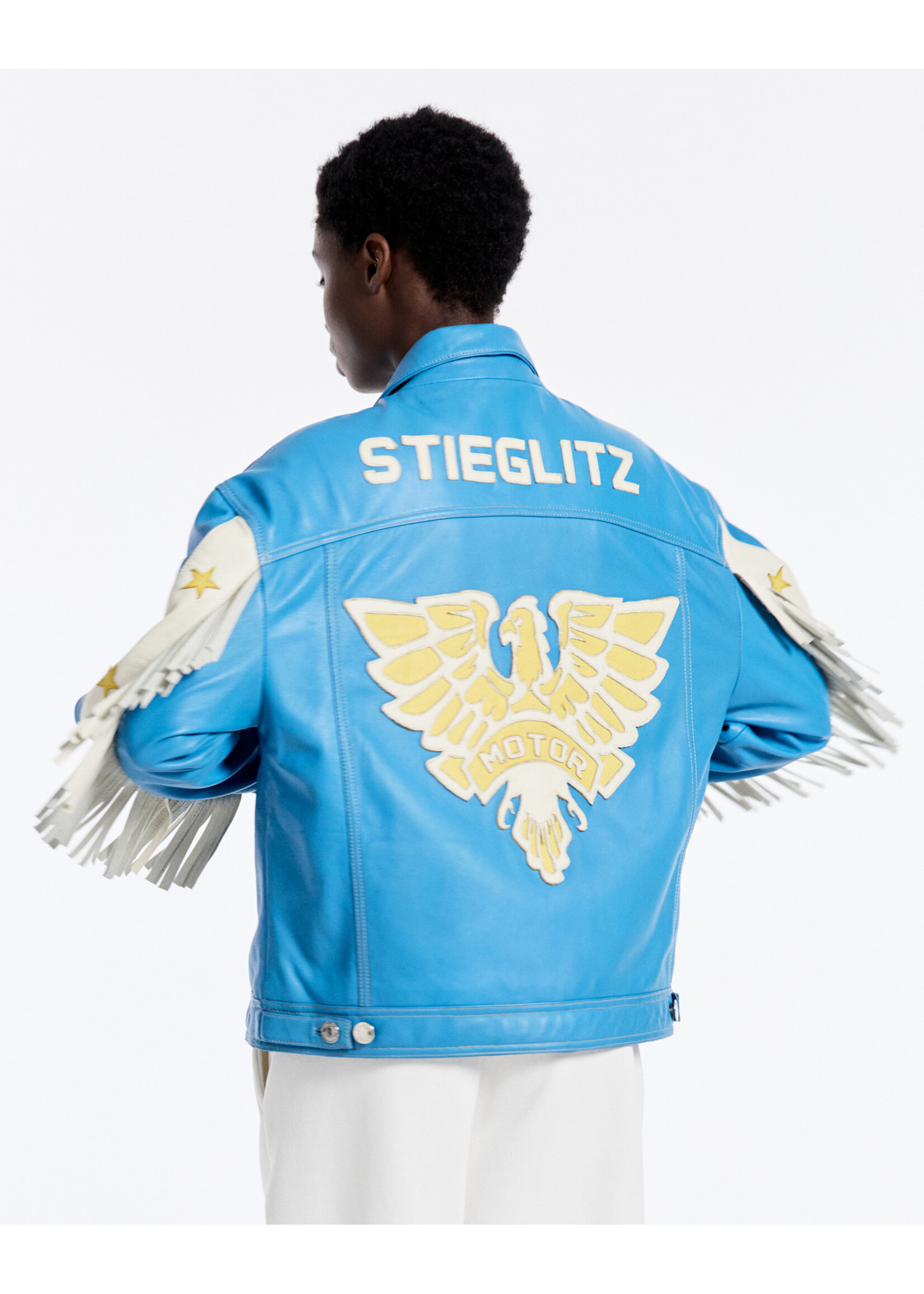 Stieglitz Kisha leather jacket - Blue