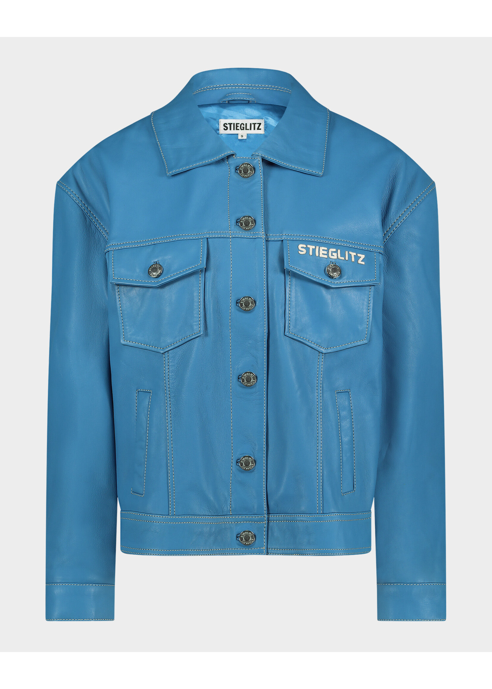 Stieglitz Kisha leather jacket - Blue