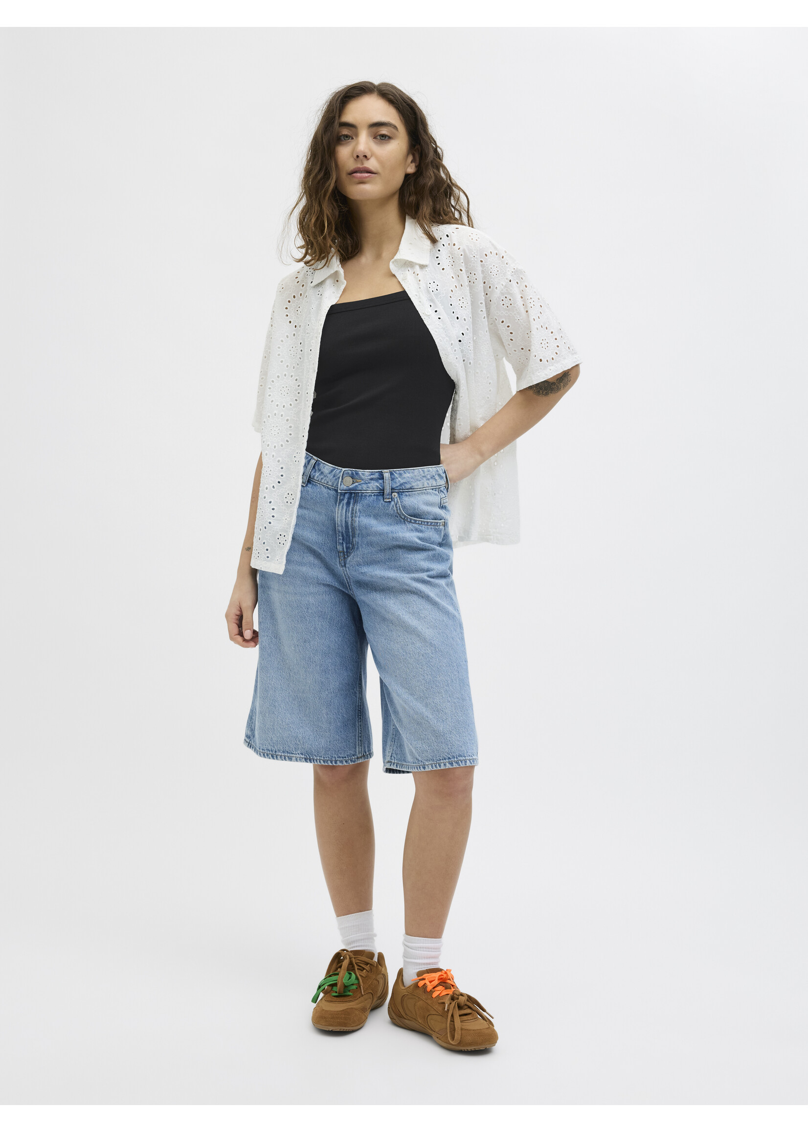 JXFIFI RIB TOP - BLACK