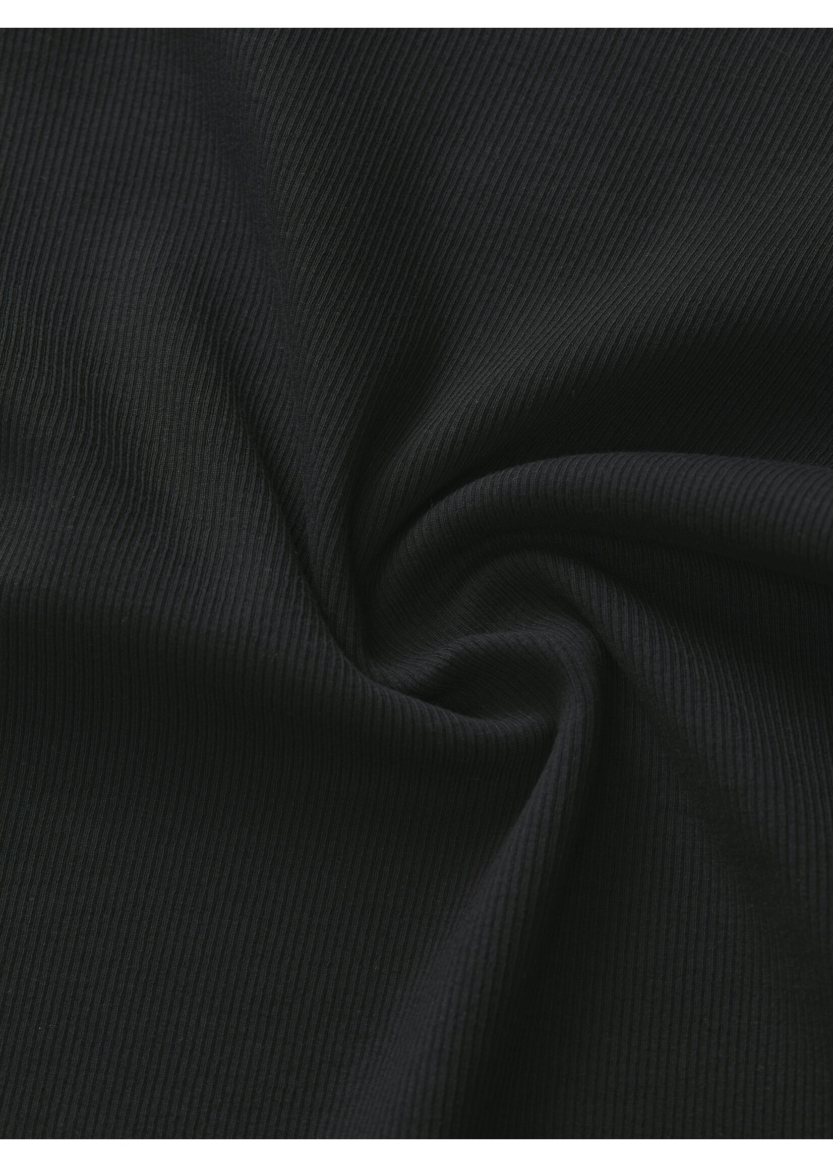 JXFIFI RIB TOP - BLACK