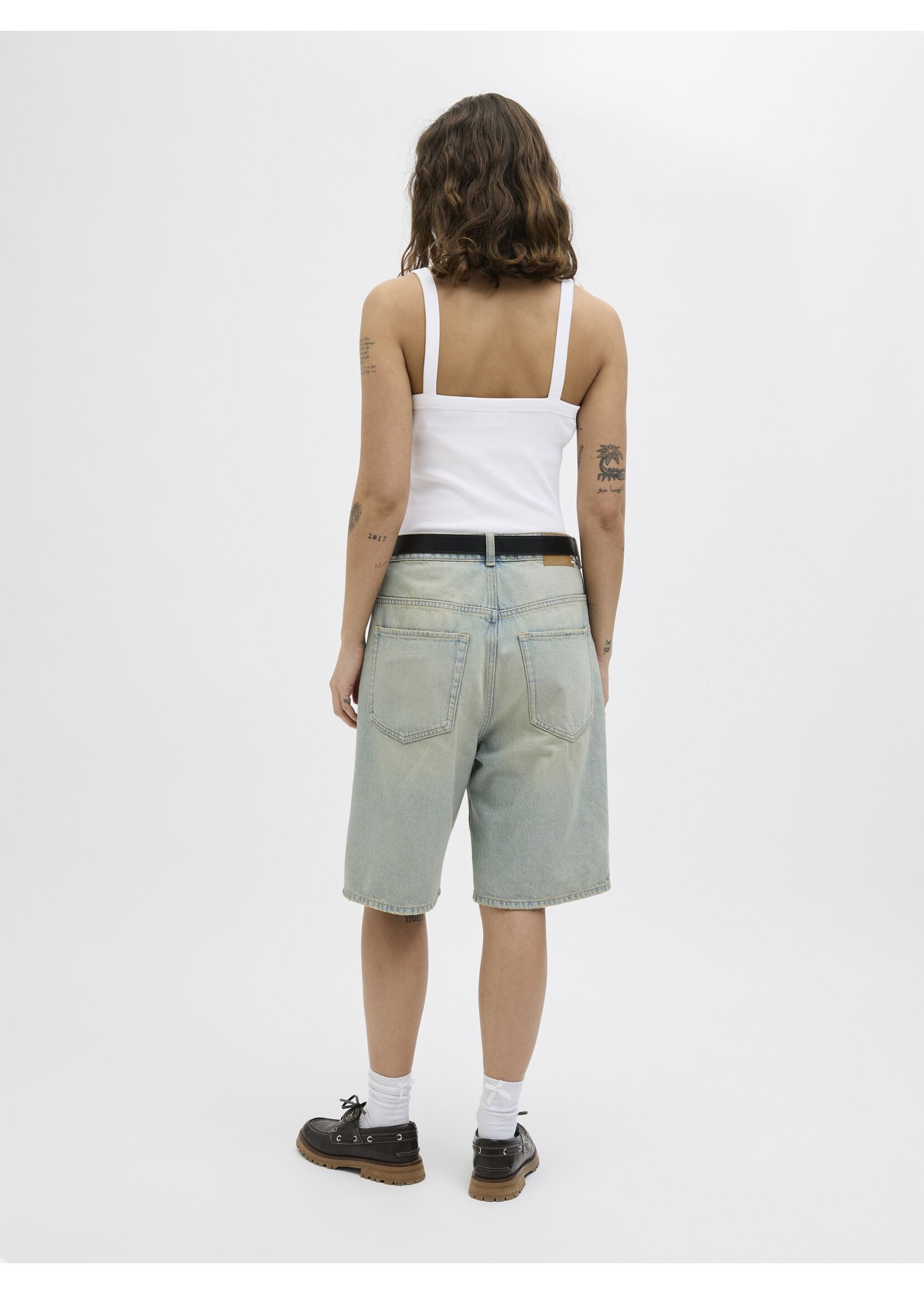 JXFIFI RIB TOP - BRIGHT WHITE