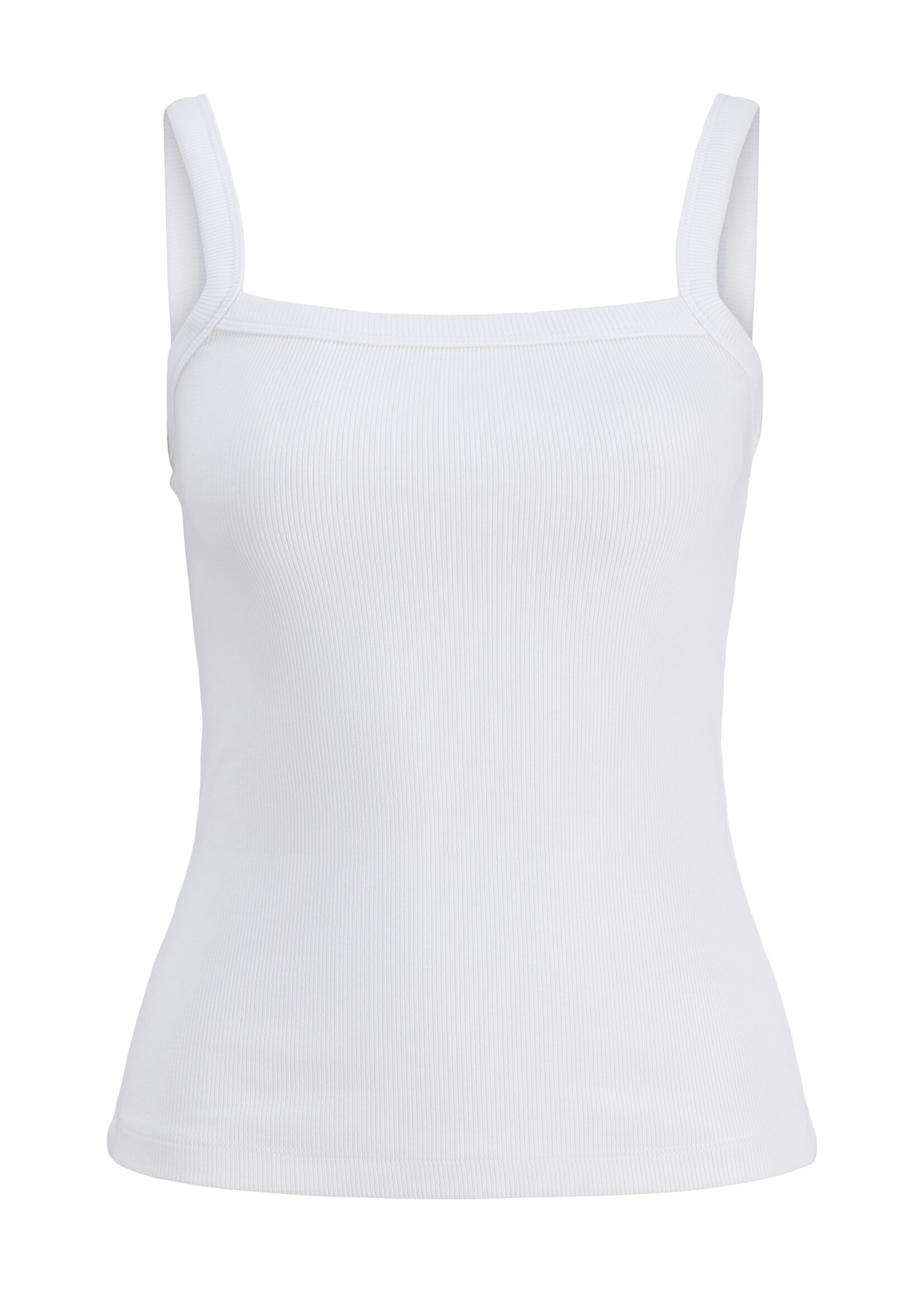 JXFIFI RIB TOP - BRIGHT WHITE