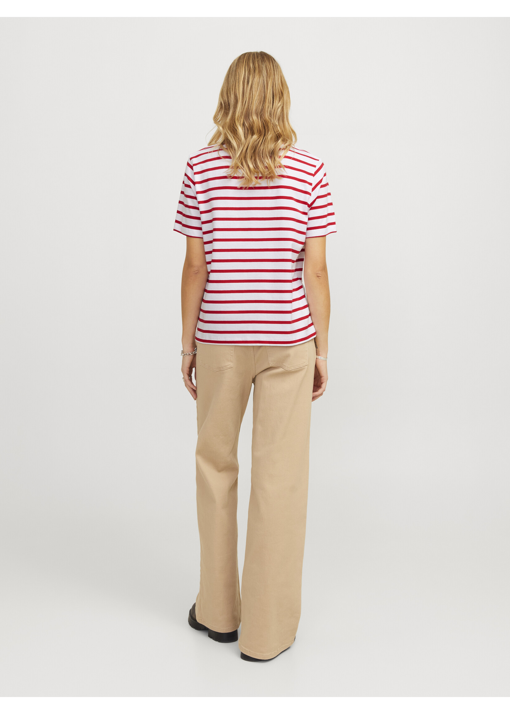 JXANNA REG TEE - RED STRIPES