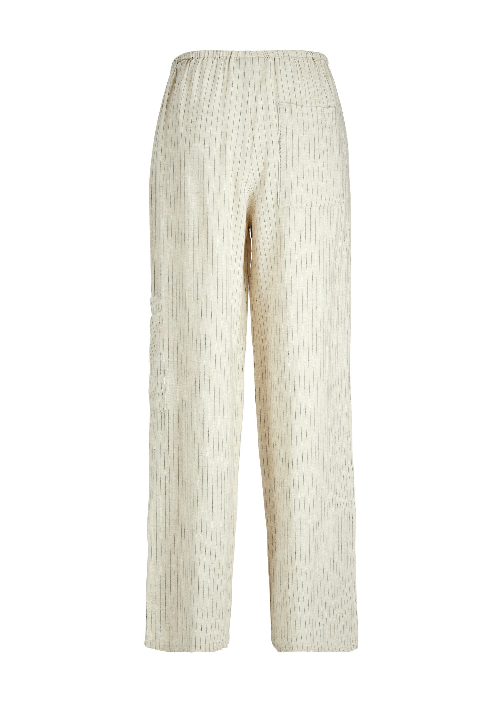 JXBREEZE FLORA SUMMER PANTS - FEATHER GRAY PINSTRIPE