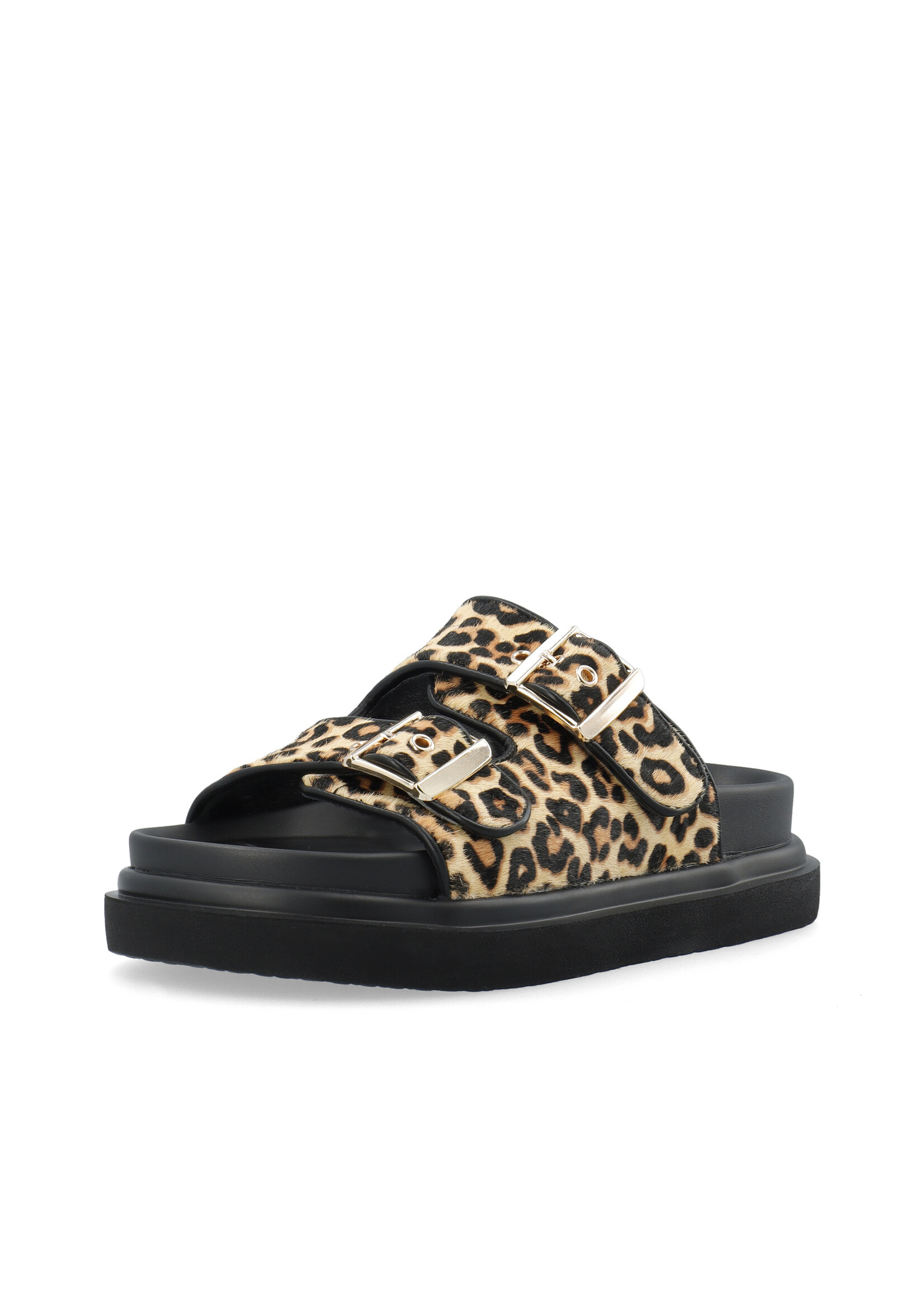BIANCO BIAMILANO Buckle Slide Calf Hair - Leo