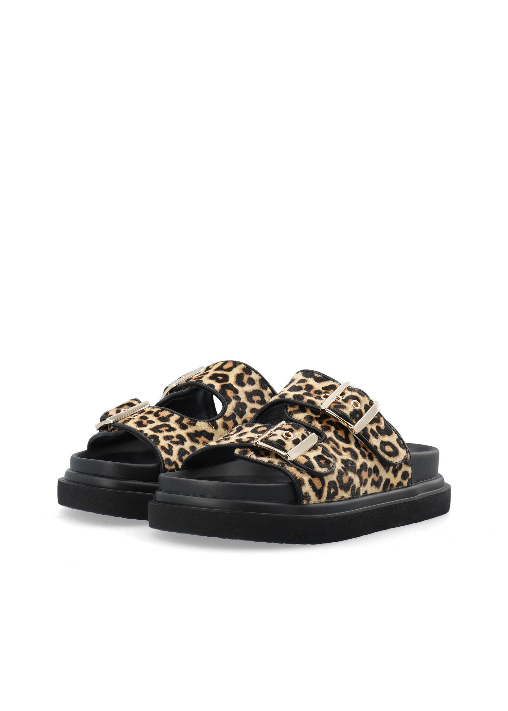 BIANCO BIAMILANO Buckle Slide Calf Hair - Leo