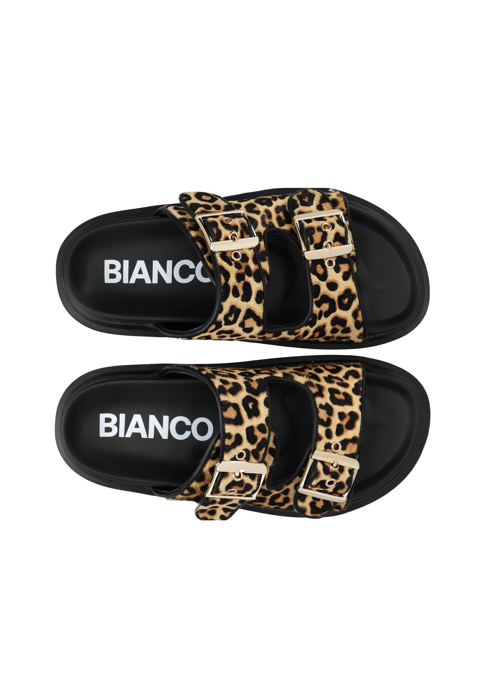 BIANCO BIAMILANO Buckle Slide Calf Hair - Leo