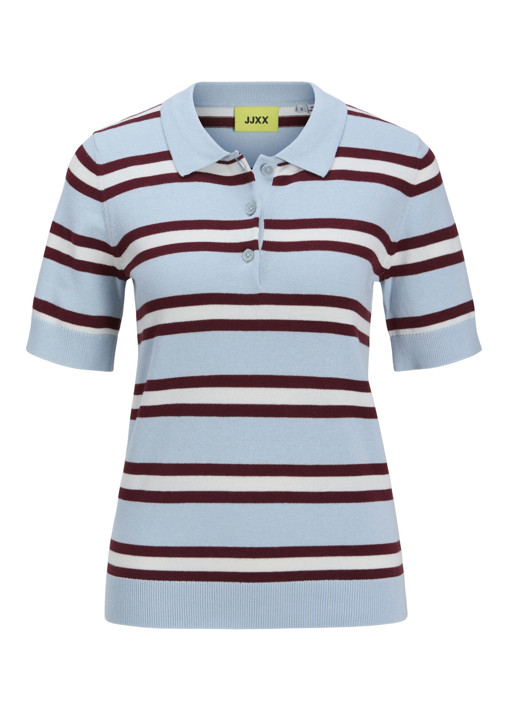 JJXX JXLILLIANA POLO NECK KNIT - SKYWAY STRIPES