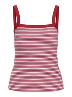 JXFIFI RIB STRIPE TOP - MORNING GLORY