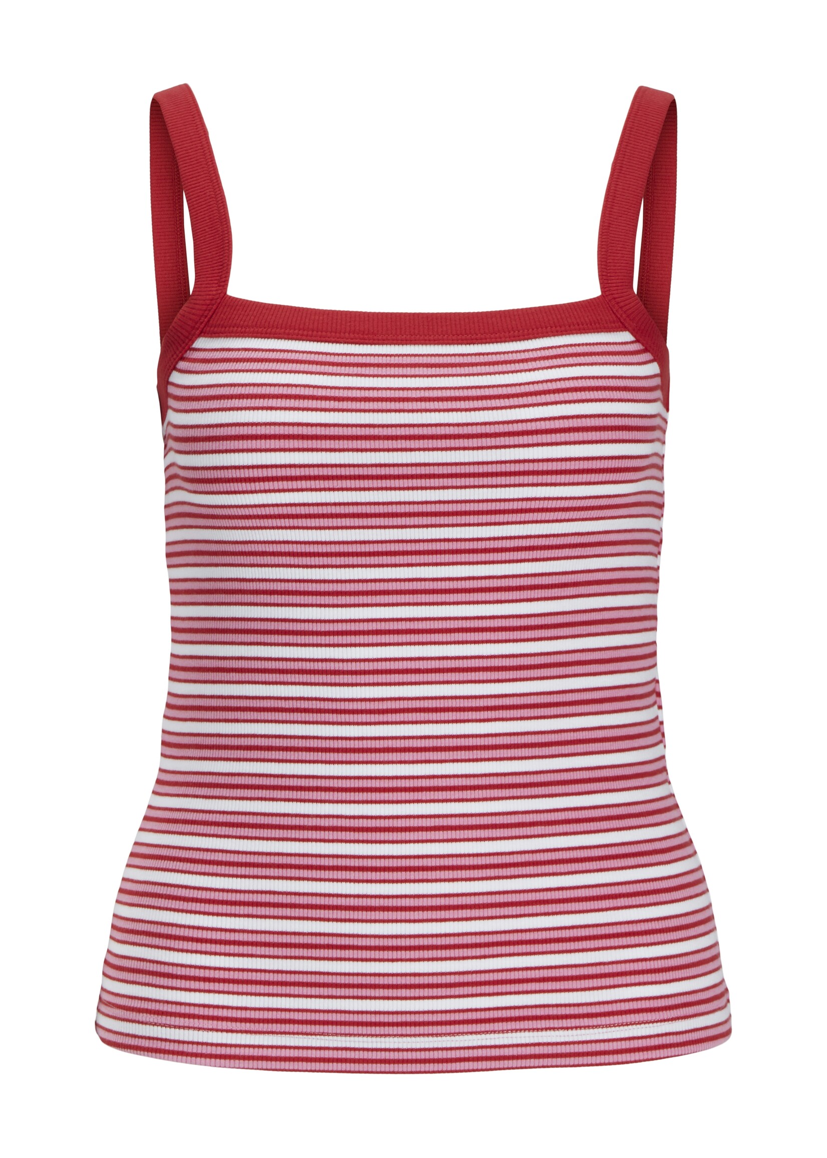 JXFIFI RIB STRIPE TOP - MORNING GLORY
