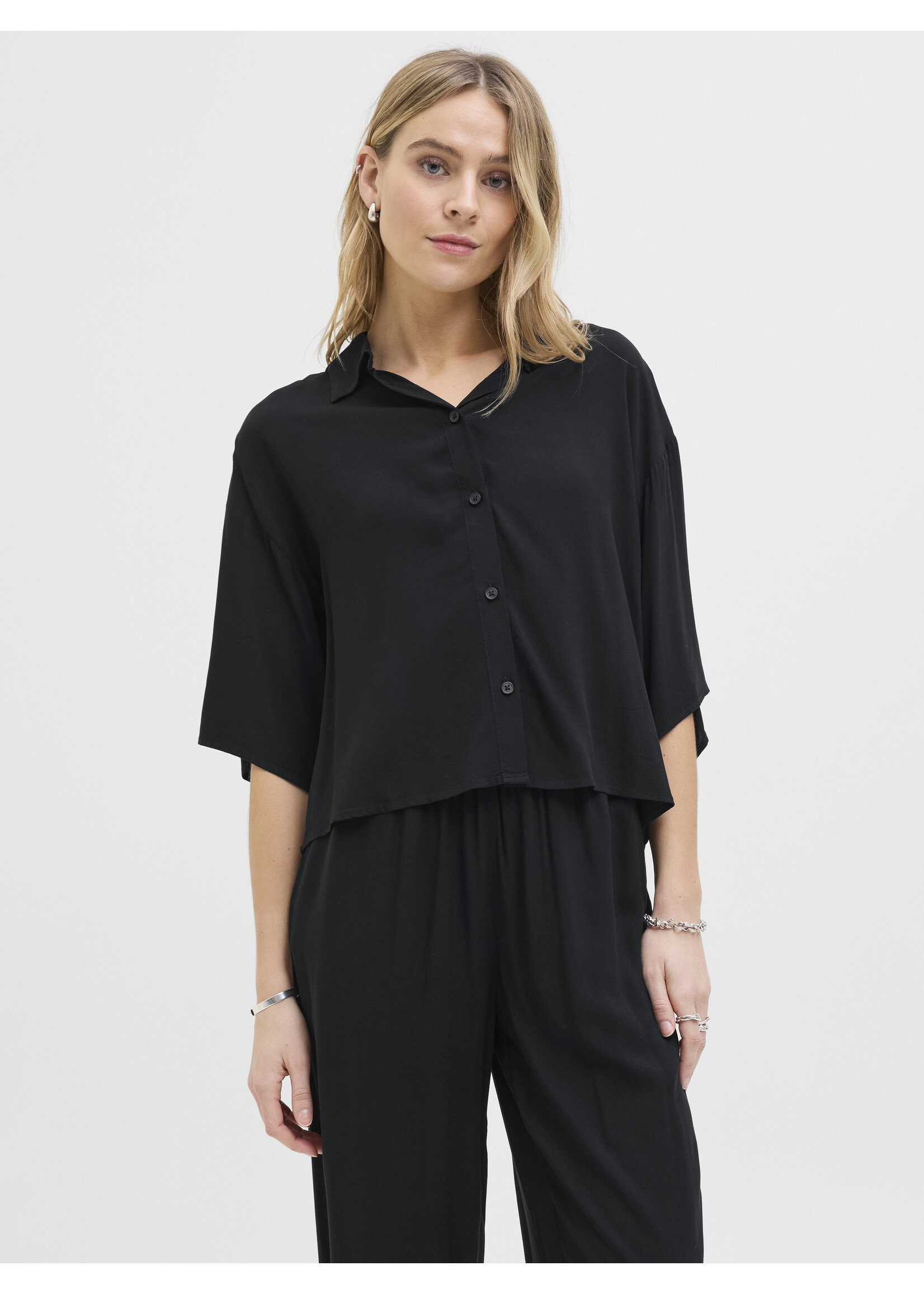 JXMIRA VISCOSE SHIRT - BLACK