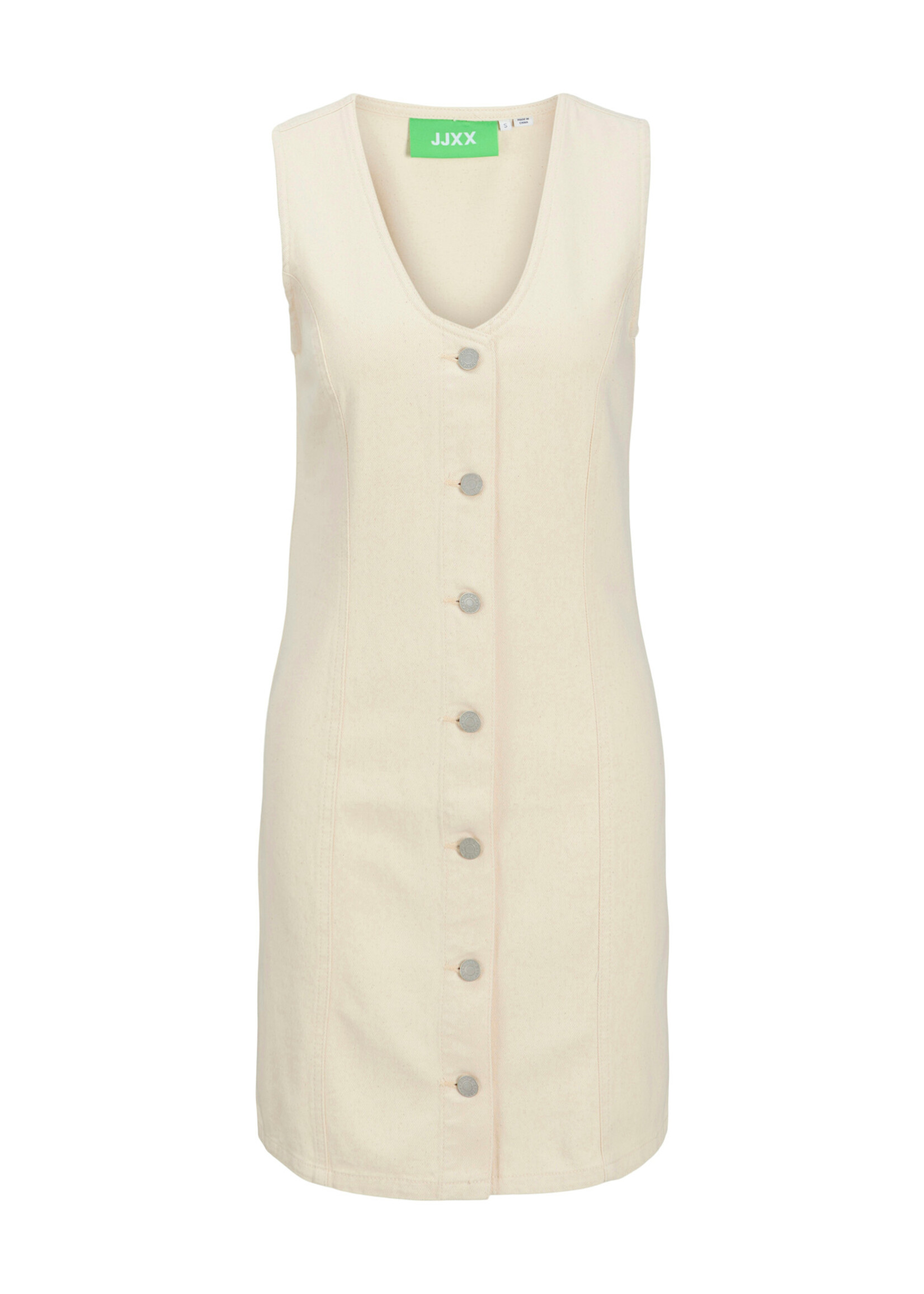 JXDORA NARA SHORT DENIM DRESS - OFF WHITE DENIM