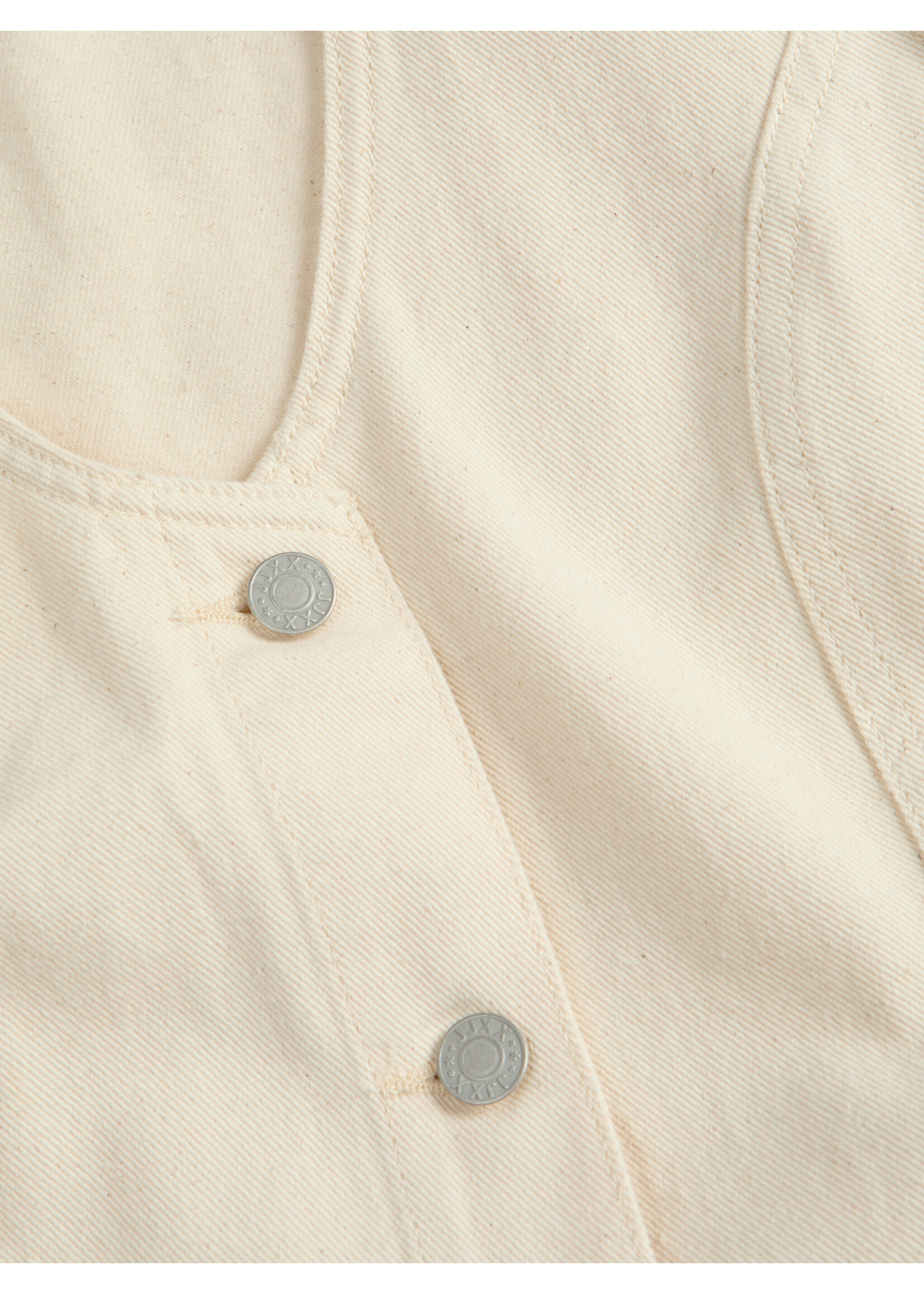 JXDORA NARA SHORT DENIM DRESS - OFF WHITE DENIM