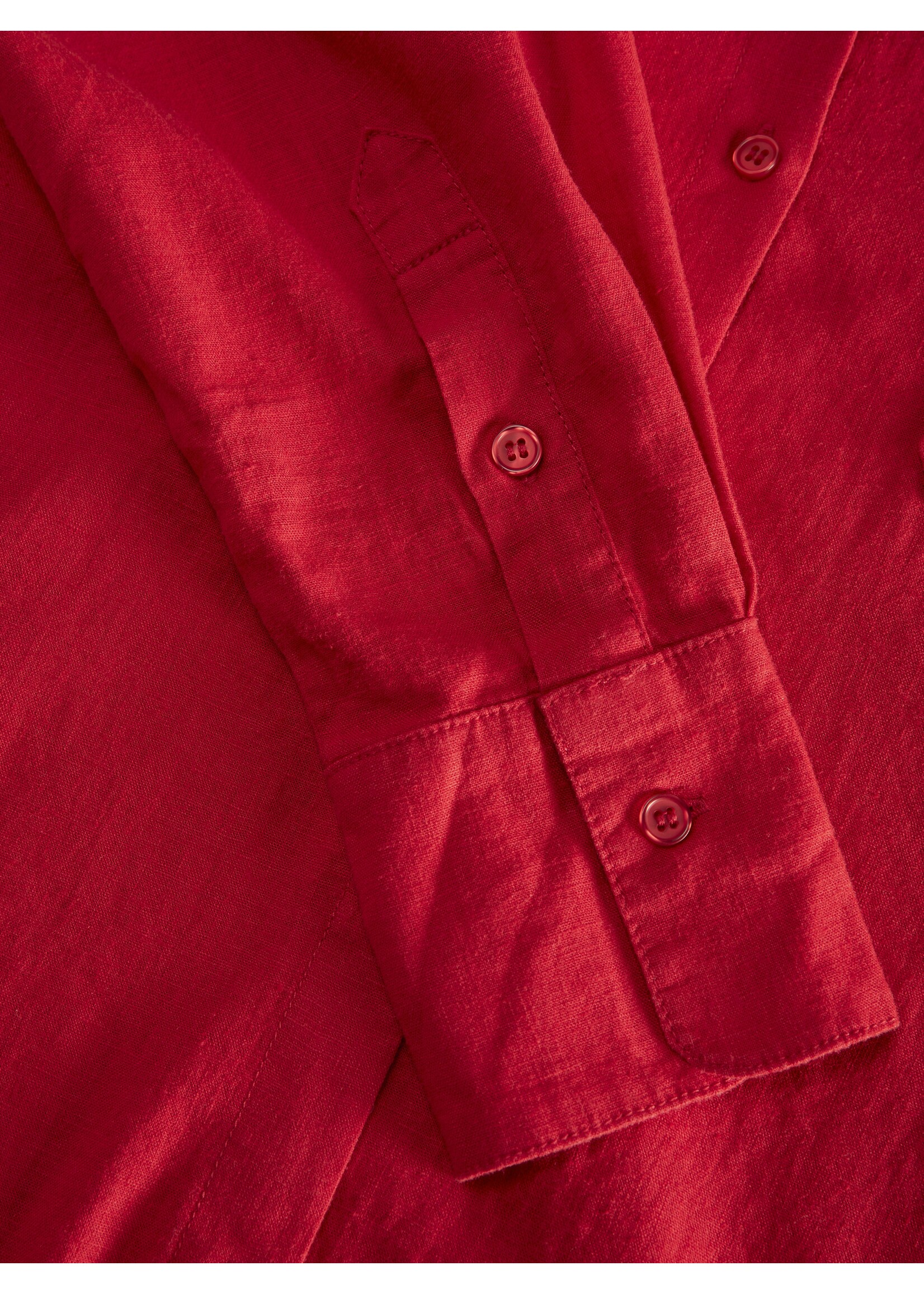 JXJAMIE BREEZE SUMMER LINEN SHIRT - RACING RED