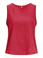 JXBREEZE SUMMER LINEN TOP - RACING RED