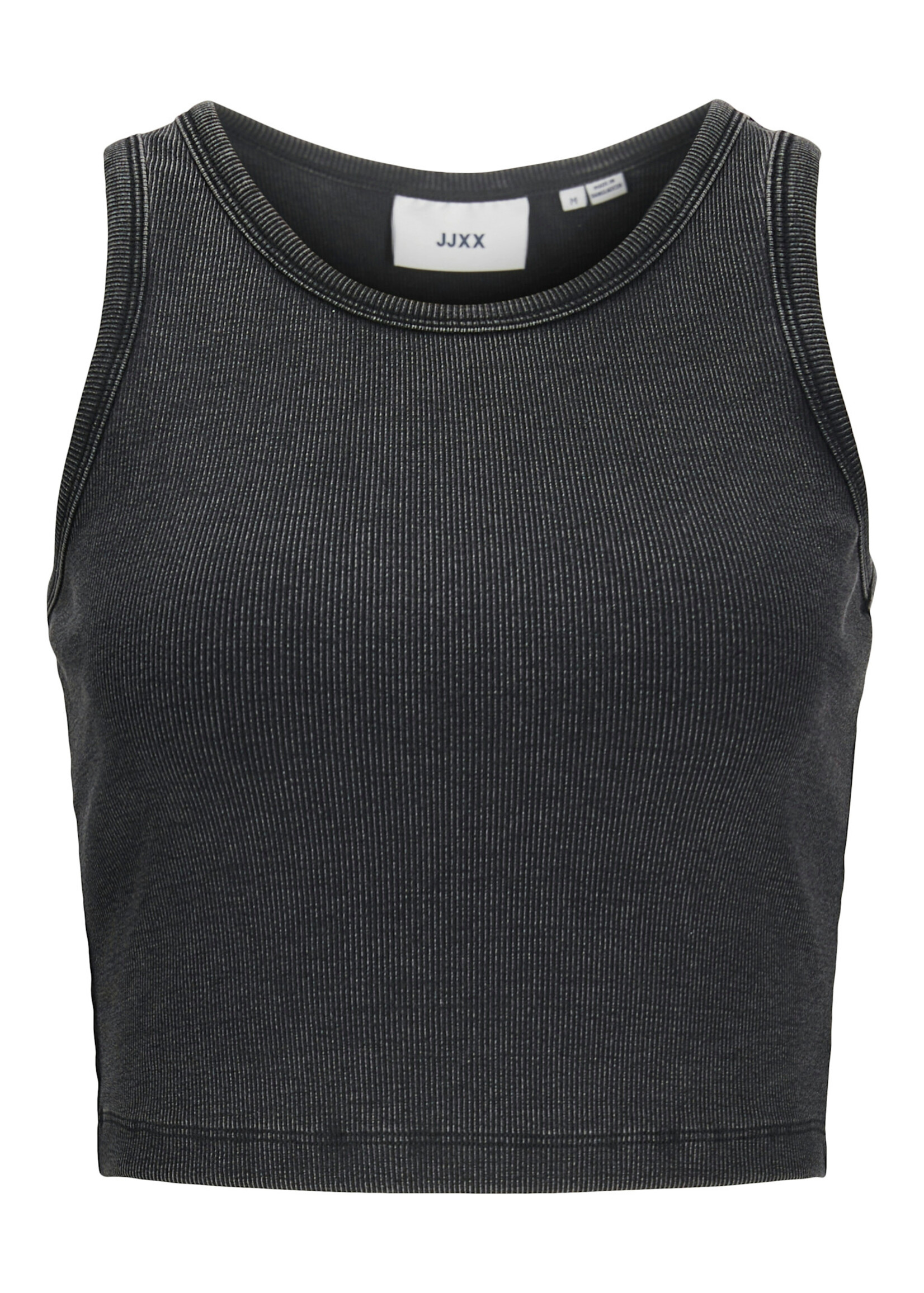 JXFALLON WASH RIB TOP - BLACK