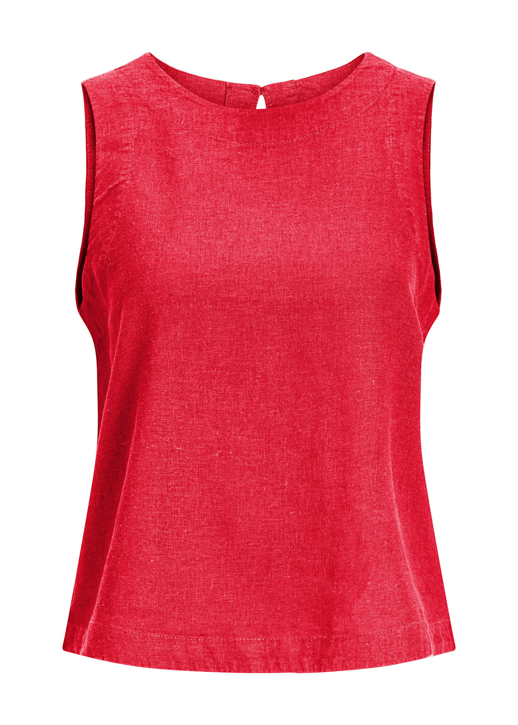 JXBREEZE SUMMER LINEN TOP - RACING RED