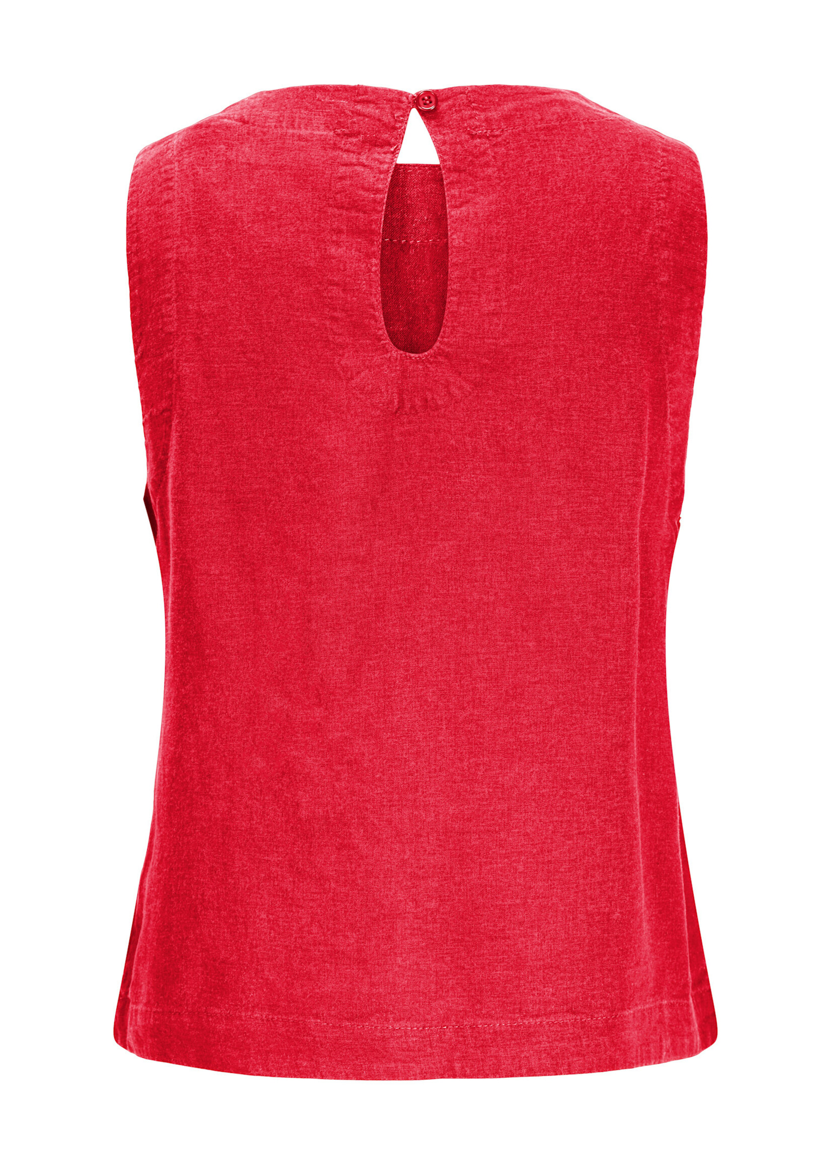 JXBREEZE SUMMER LINEN TOP - RACING RED