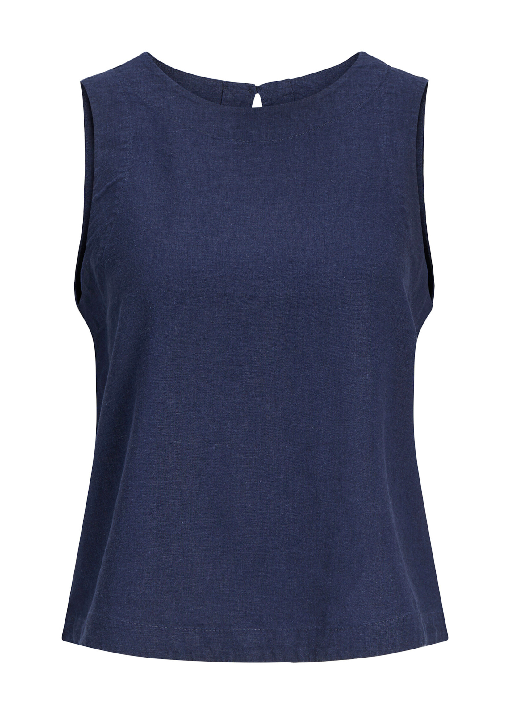 JXBREEZE SUMMER LINEN TOP - PEACOAT
