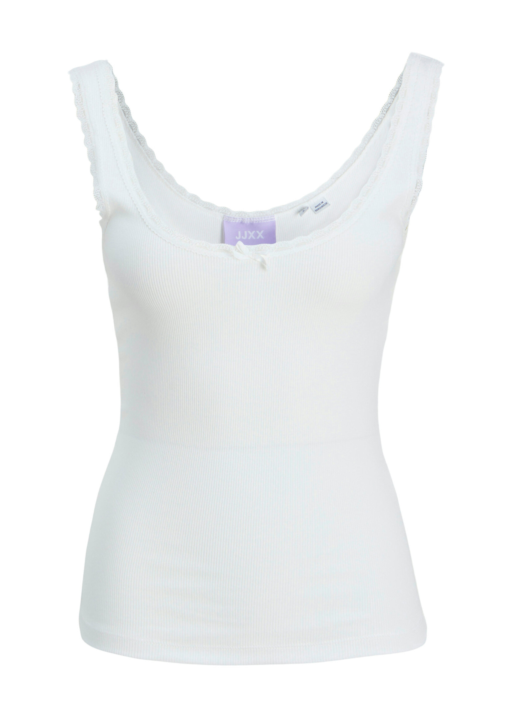 JJXX JXFAME SL LACE TOP - BLANC DE BLANC