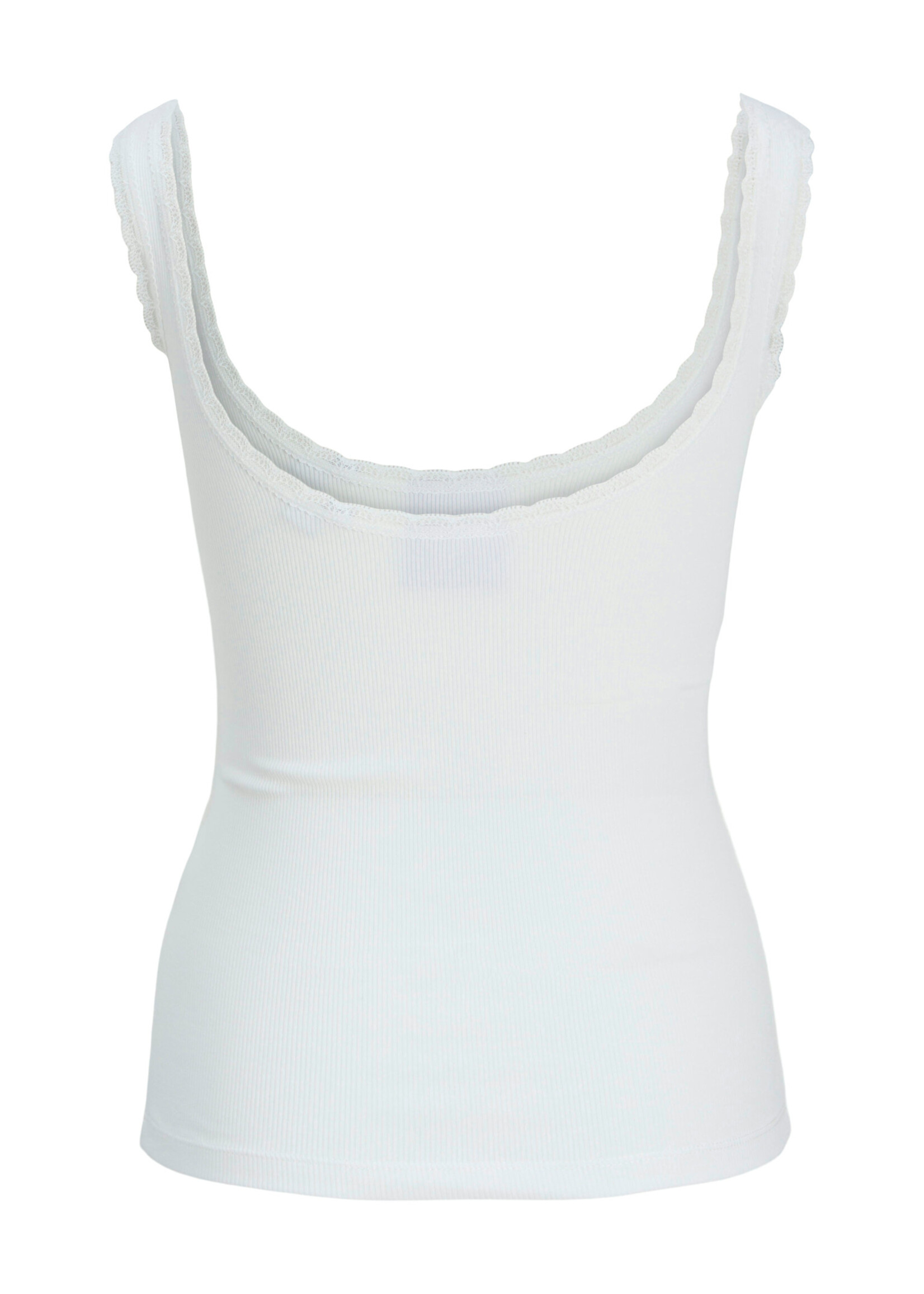 JJXX JXFAME SL LACE TOP - BLANC DE BLANC