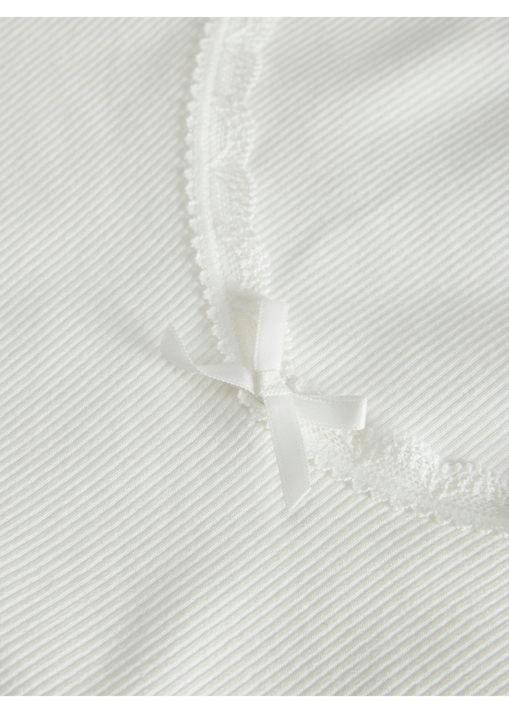 JXFAME SS LACE TOP - BLANC DE BLANC