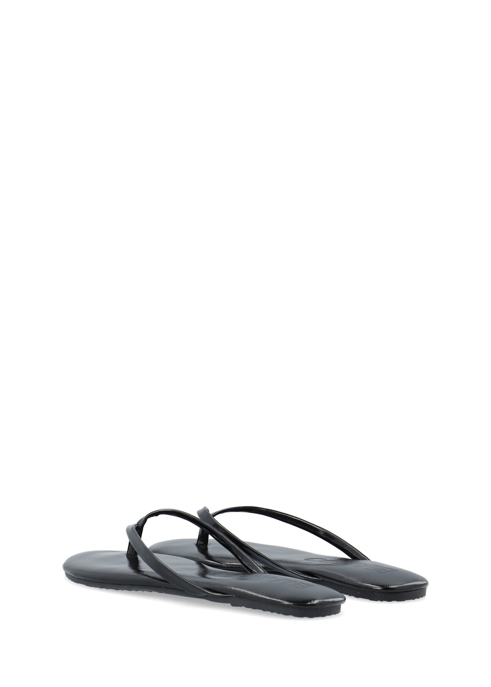 BIANCO BIAMEXICO Flip Flop Faux Leather - Black