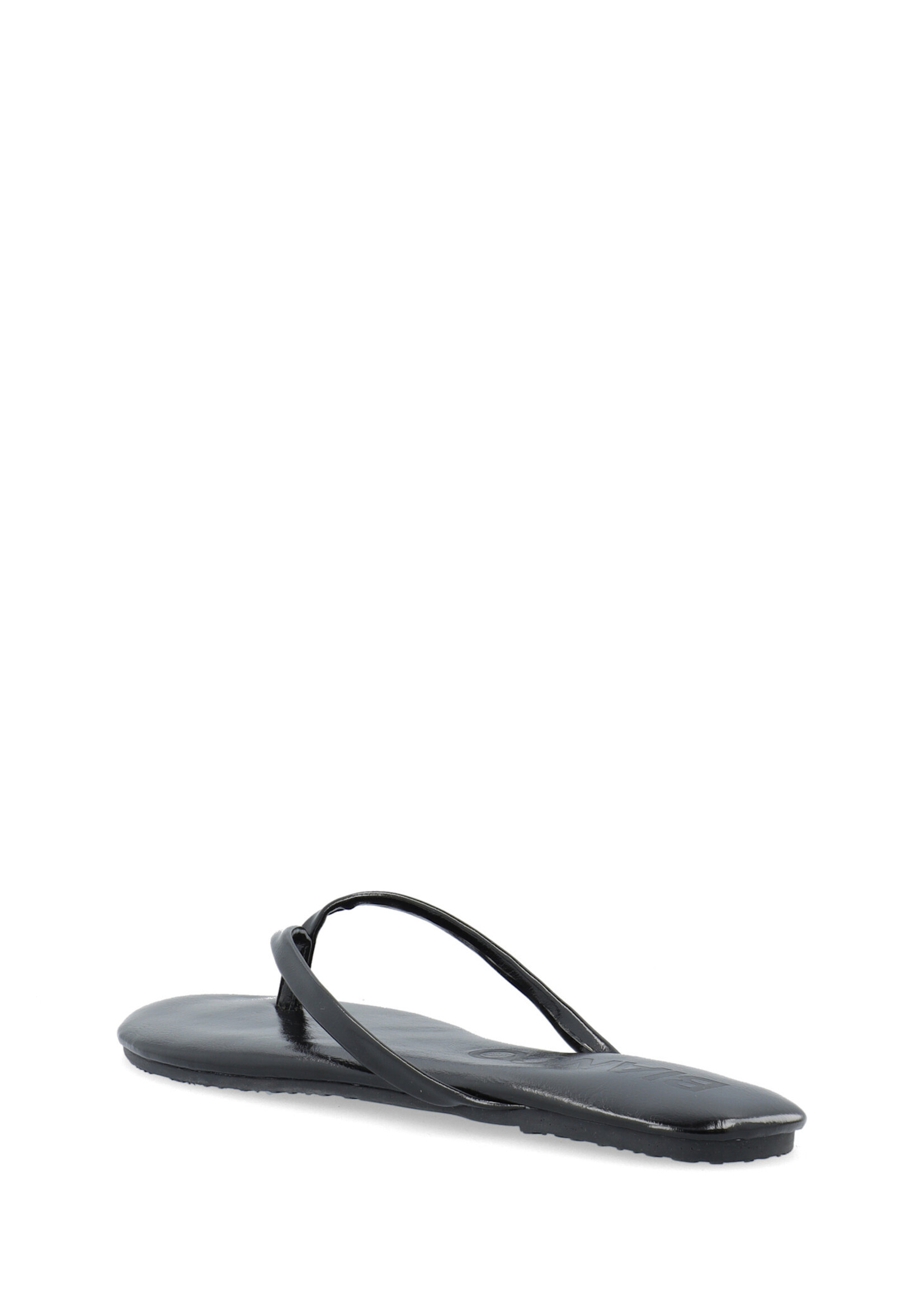 BIANCO BIAMEXICO Flip Flop Faux Leather - Black