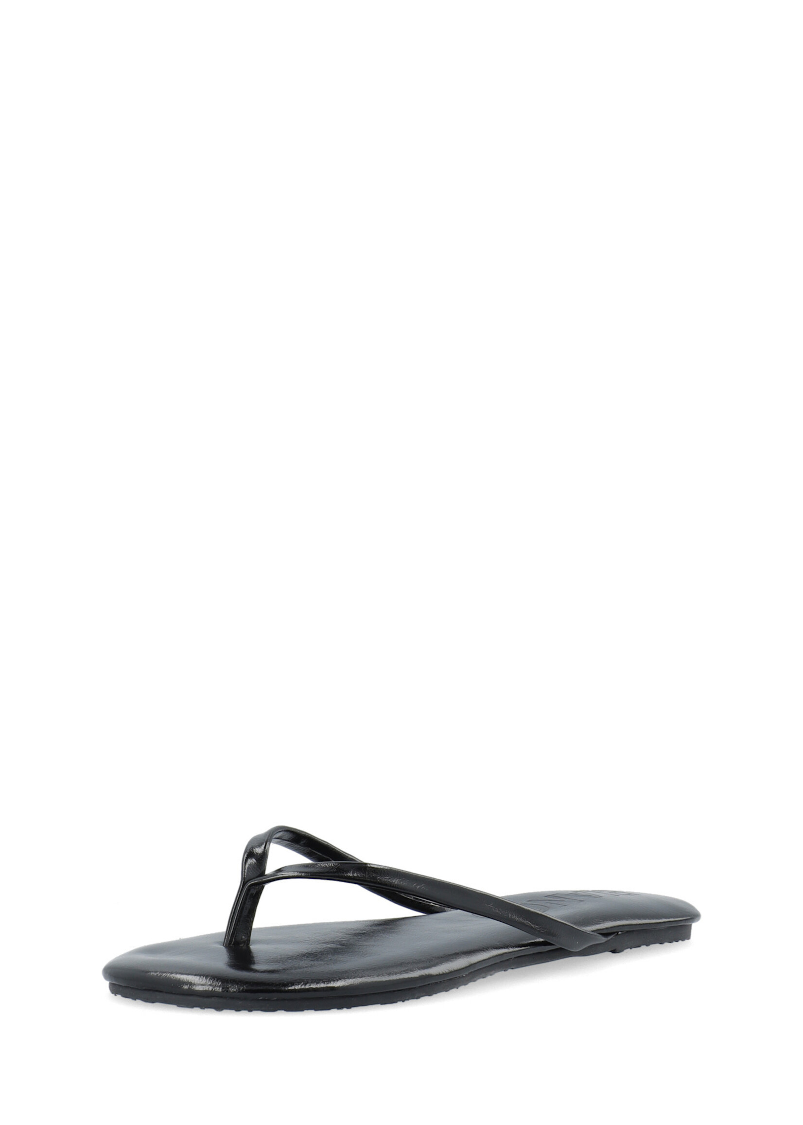 BIANCO BIAMEXICO Flip Flop Faux Leather - Black