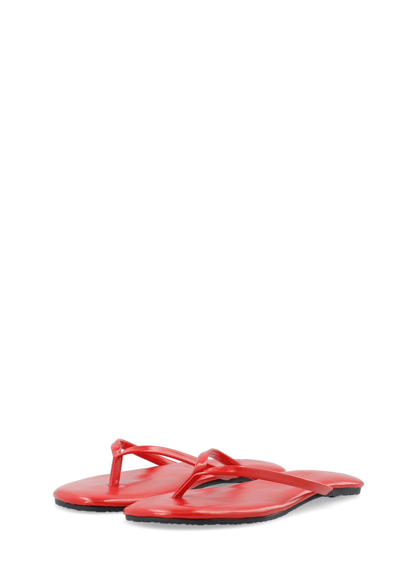 BIANCO BIAMEXICO Flip Flop Faux Leather - red