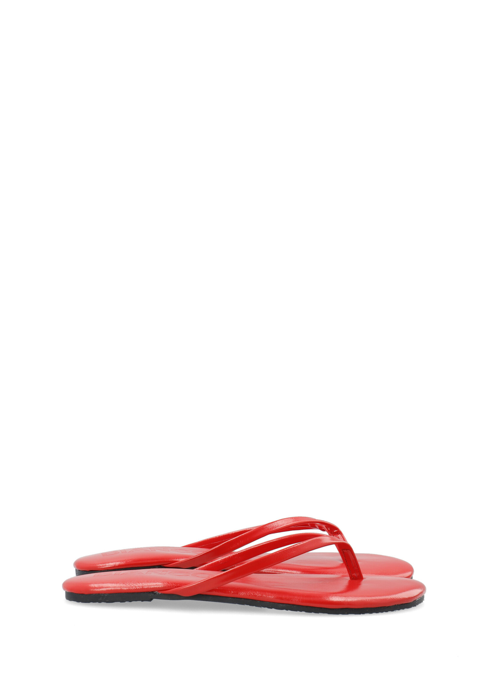 BIANCO BIAMEXICO Flip Flop Faux Leather - red
